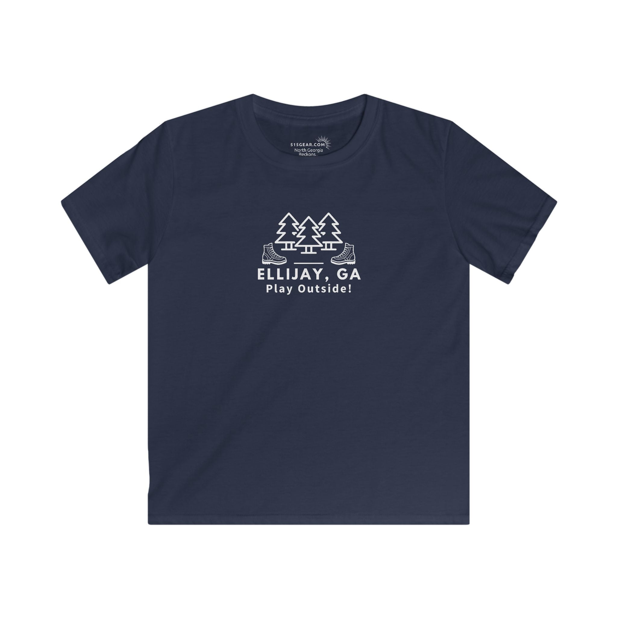 Ellijay, Georgia - "Play Outside" Kids’ Hiking T-Shirt – North Georgia Adventure Edition