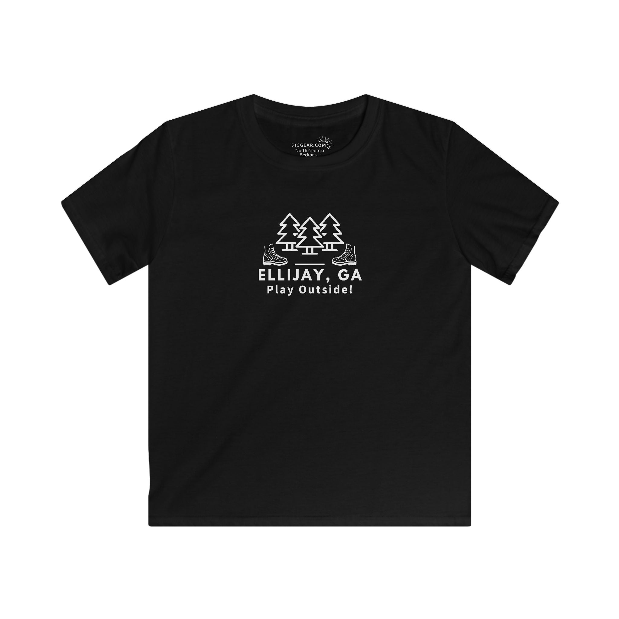 Ellijay, Georgia - "Play Outside" Kids’ Hiking T-Shirt – North Georgia Adventure Edition