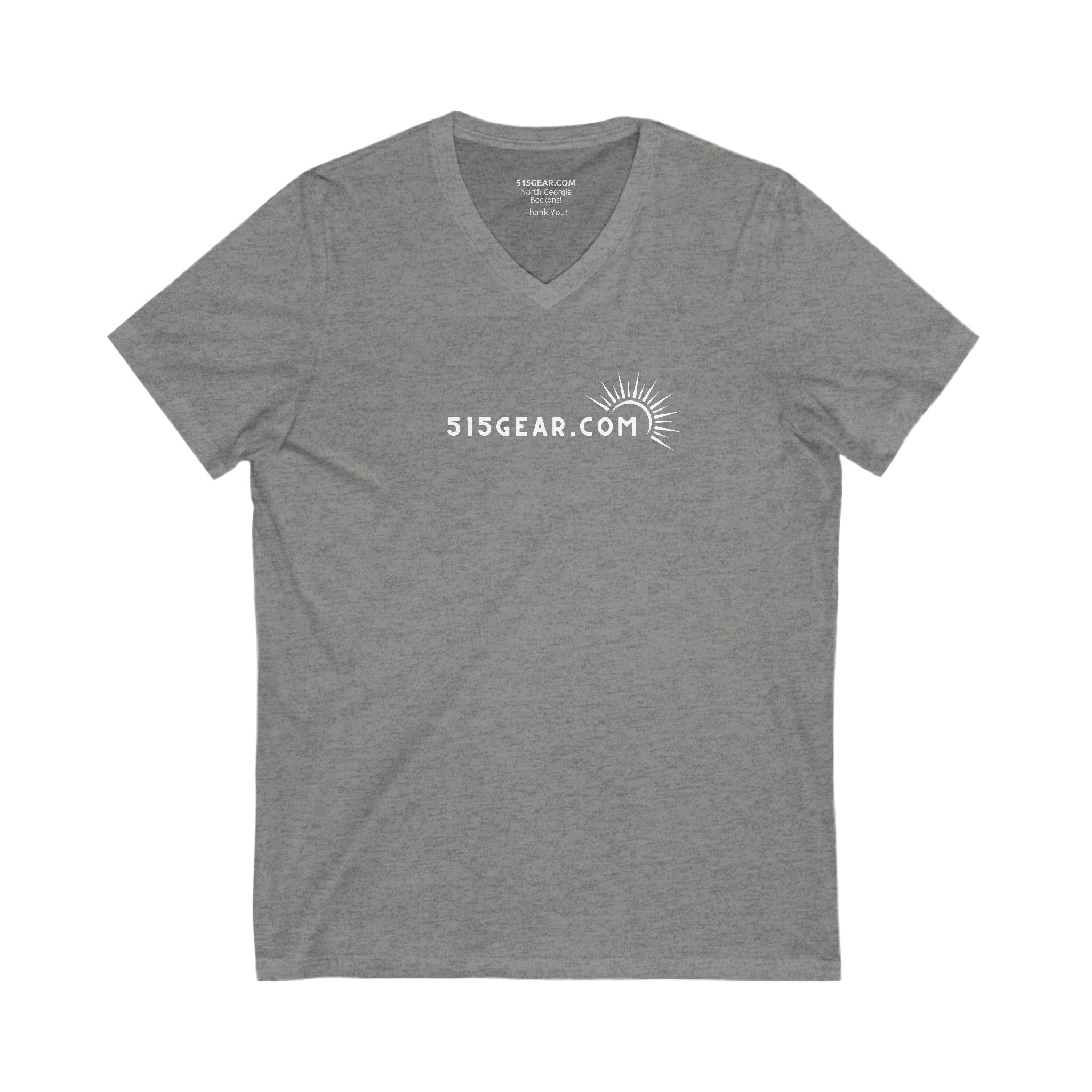 Women’s V-Neck T-shirt, Simple, understated design | by 515Gear.com | Celebrate your trip!