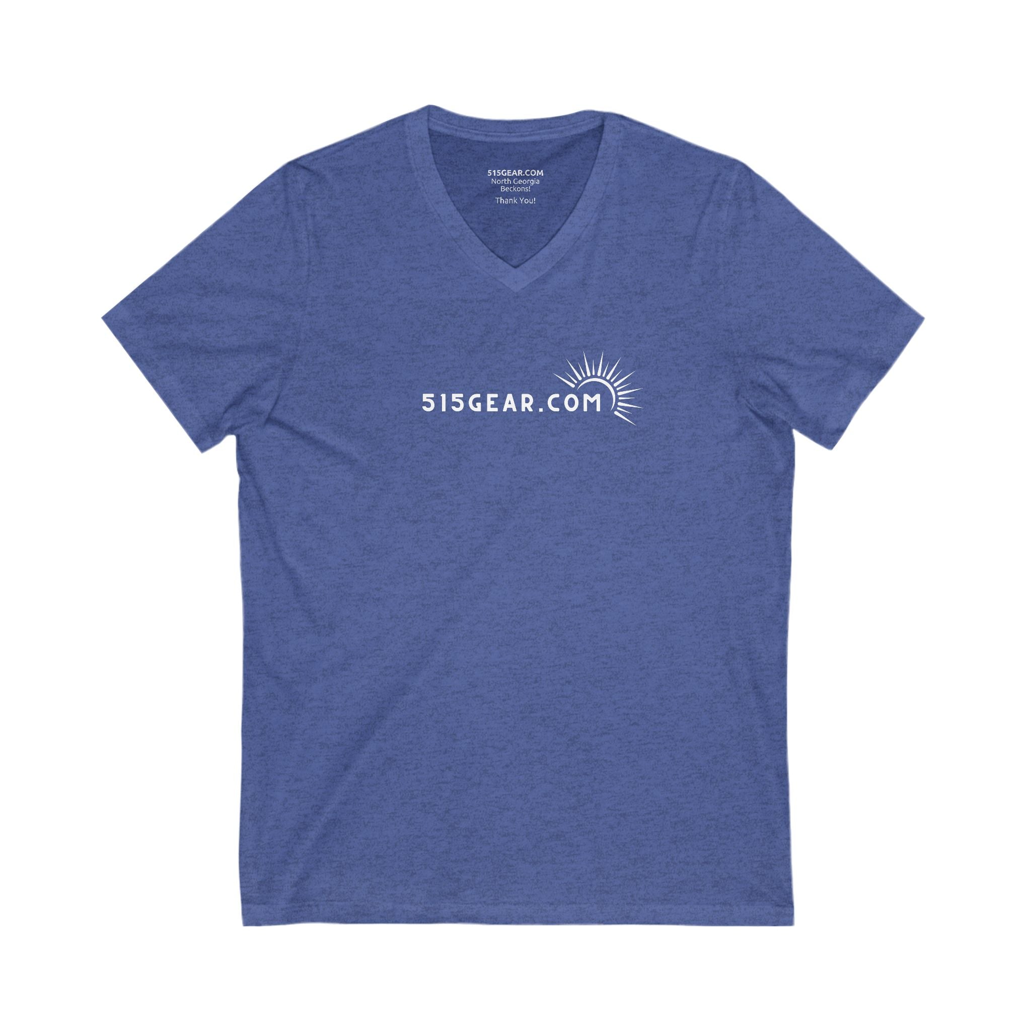 Women’s V-Neck T-shirt, Simple, understated design | by 515Gear.com | Celebrate your trip!