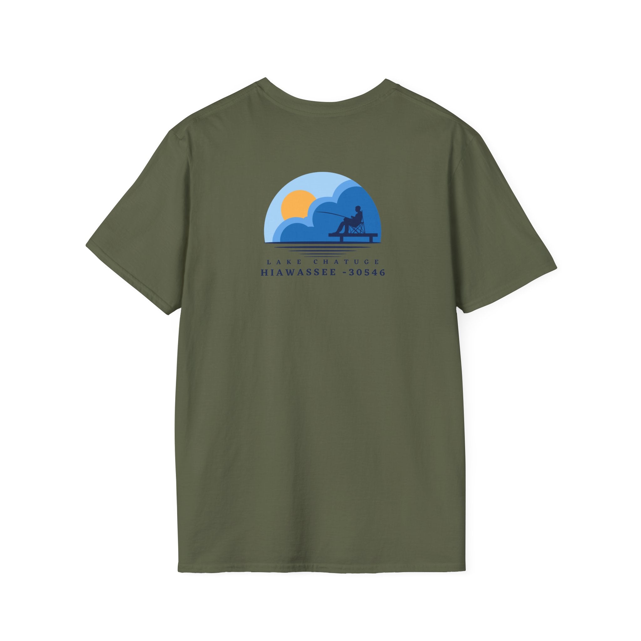 Adult t-shirt, Lake Fishing Graphic, by 515Gear.com | Hiawassee, GA | 30546