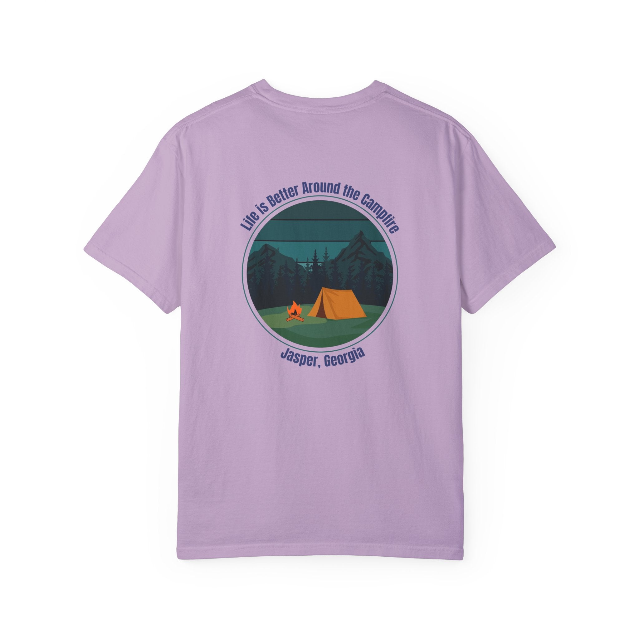 Unisex Adult T-shirt, Life is better around the campfire, by 515Gear.com | Jasper, GA | North GA Beckons!