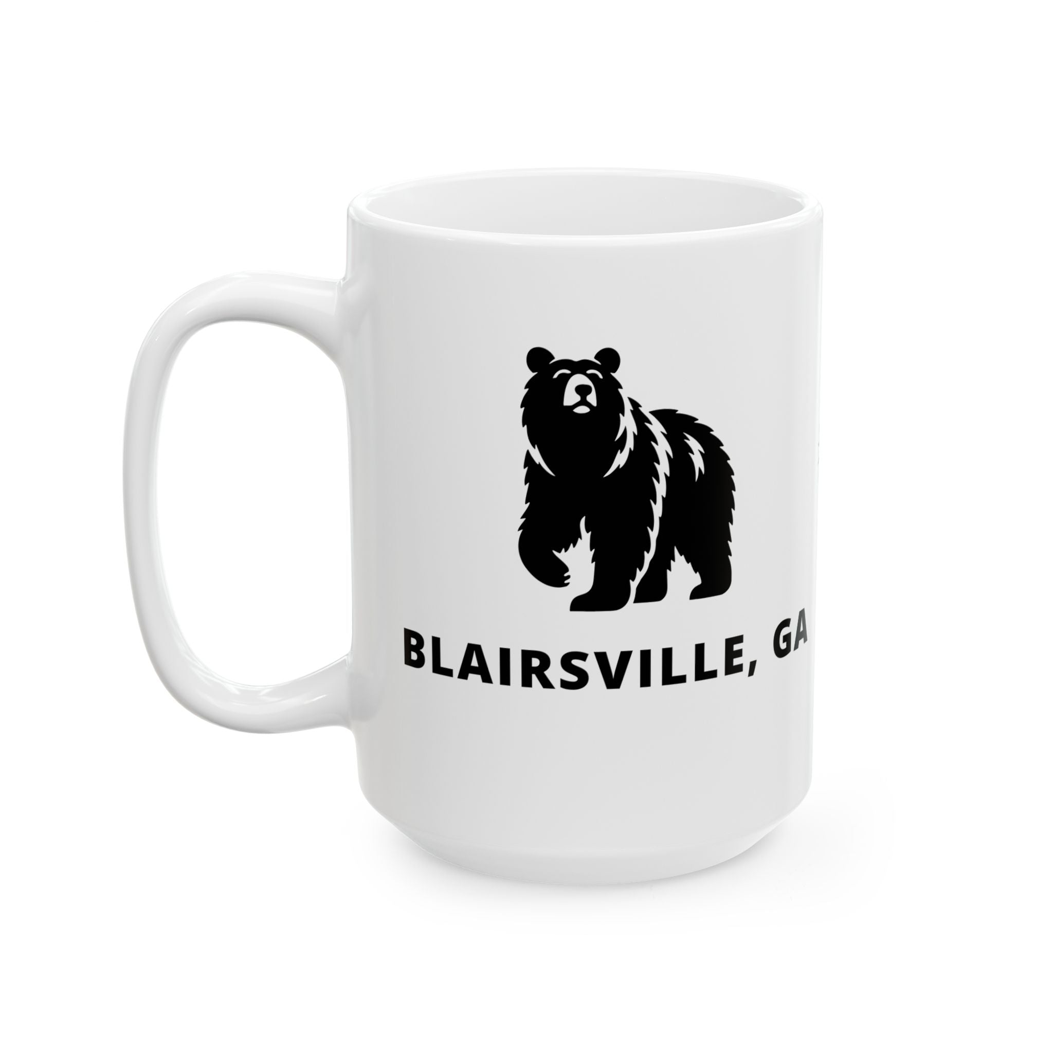 North Georgia Mountains, Blairsville Coffee Mug – Black Bear Collection (11oz, 15oz)
