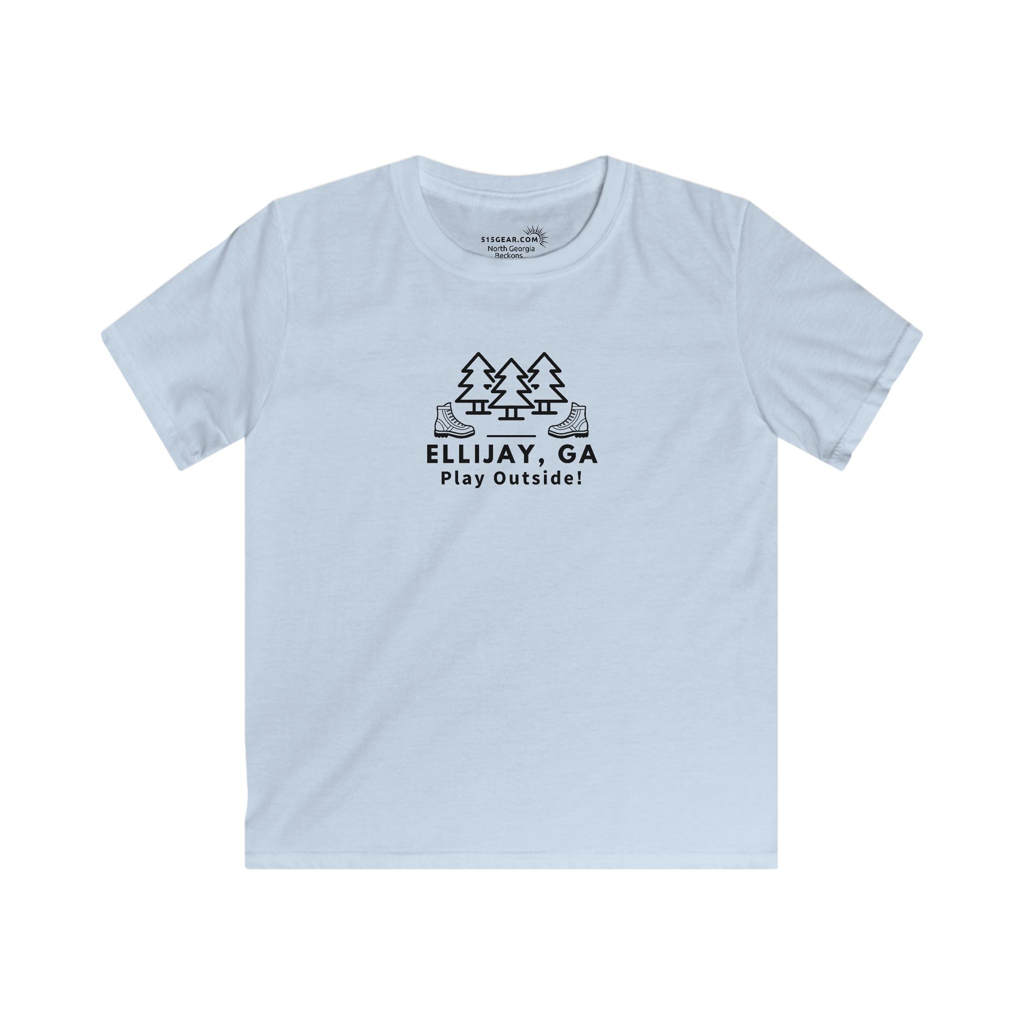 Ellijay, Georgia - "Play Outside" Kids’ Hiking T-Shirt – North Georgia Adventure Edition