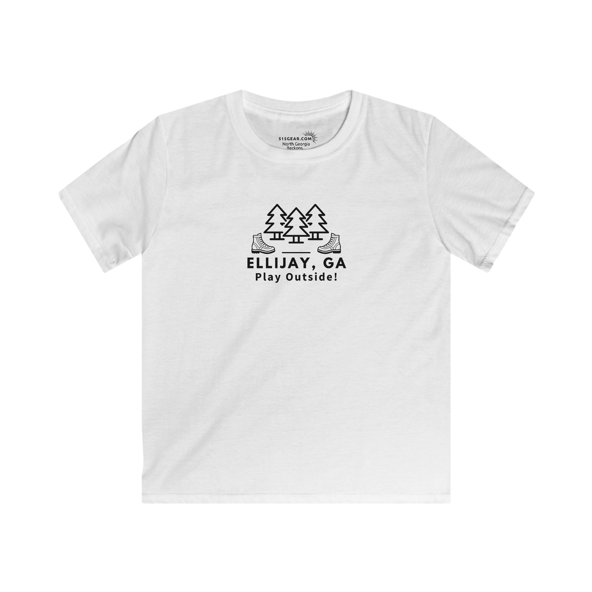 Ellijay, Georgia - "Play Outside" Kids’ Hiking T-Shirt – North Georgia Adventure Edition