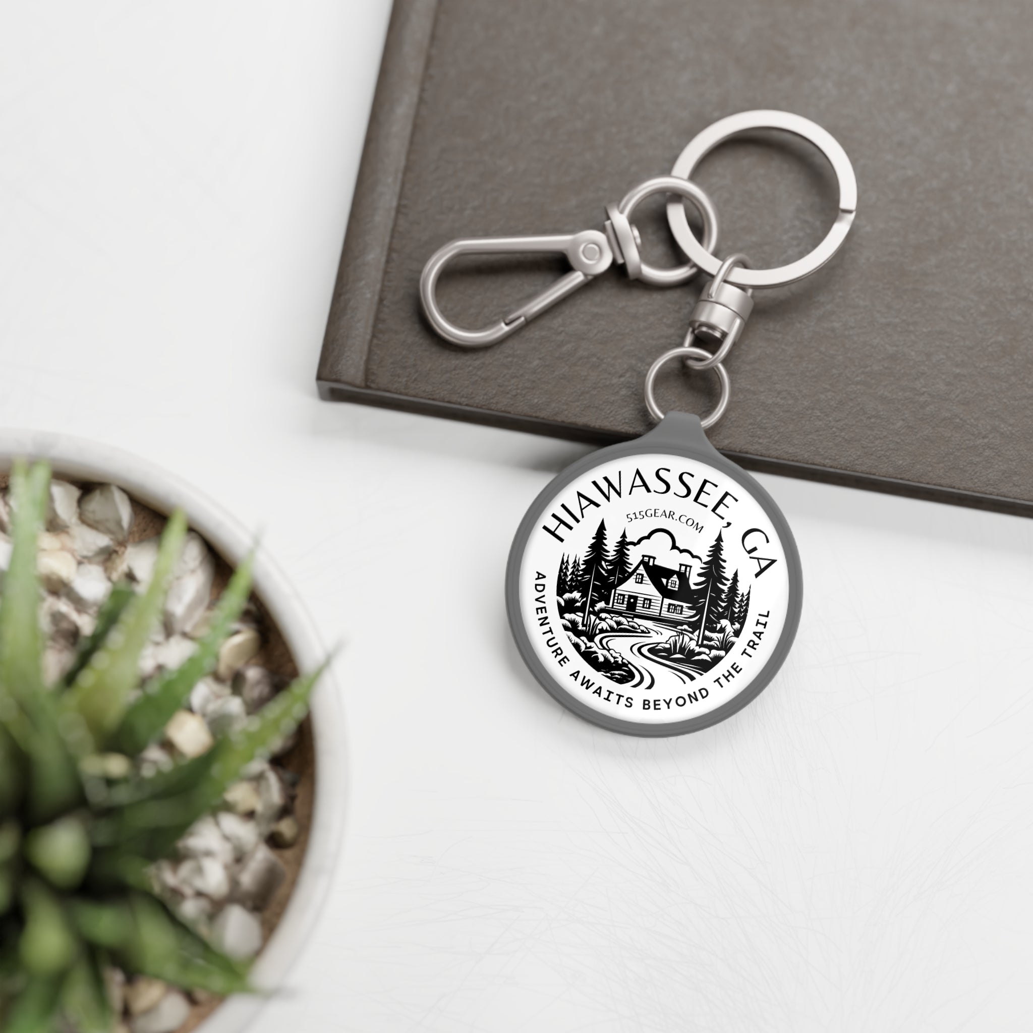 Keyring, Adventure Awaits beyond the Trail by 515Gear.com | Hiawassee, ga | North GA Beckons!