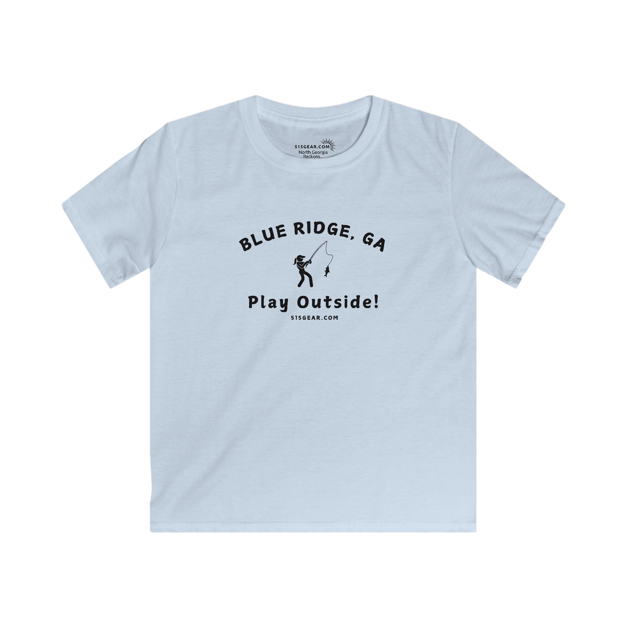 Kid’s T-Shirt, North GA Angler Adventure by 515Gear.com | Blue Ridge, GA | Play Outside!