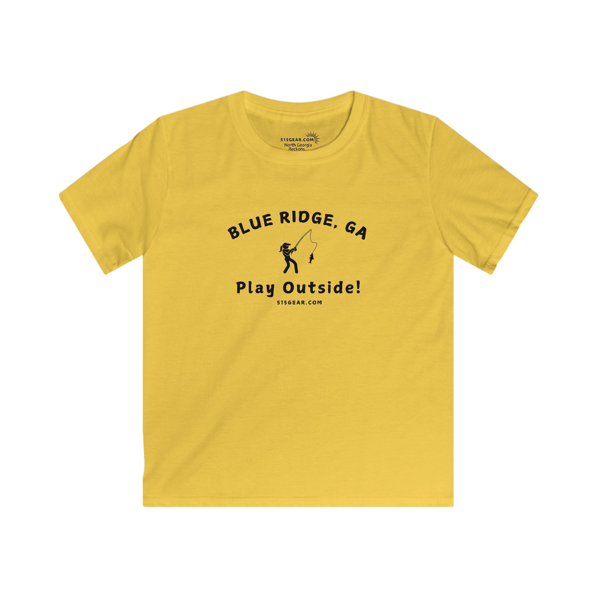 Kid’s T-Shirt, North GA Angler Adventure by 515Gear.com | Blue Ridge, GA | Play Outside!