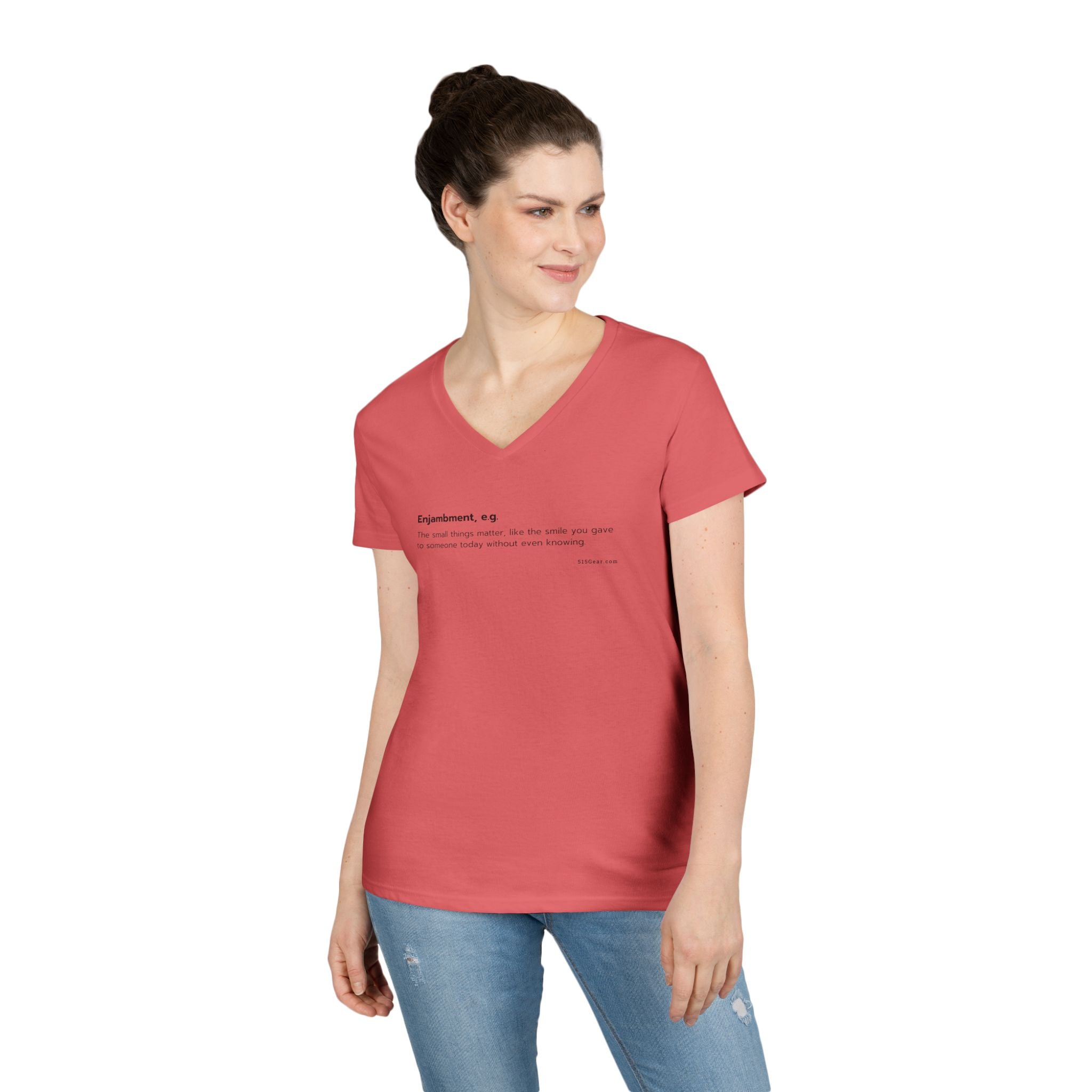 Word Play: Enjambment - Women’s V-Neck Tee