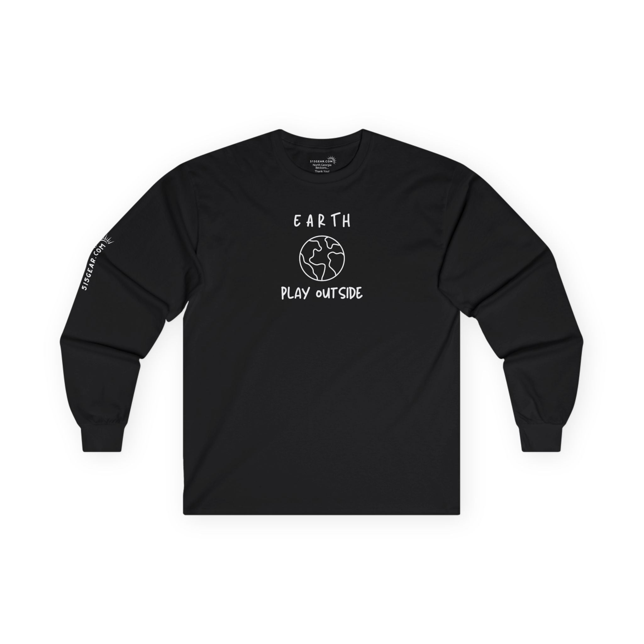 Unisex Adult Long-Sleeve T-shirt, "Earth" design | by 515Gear.com | Play Outside!