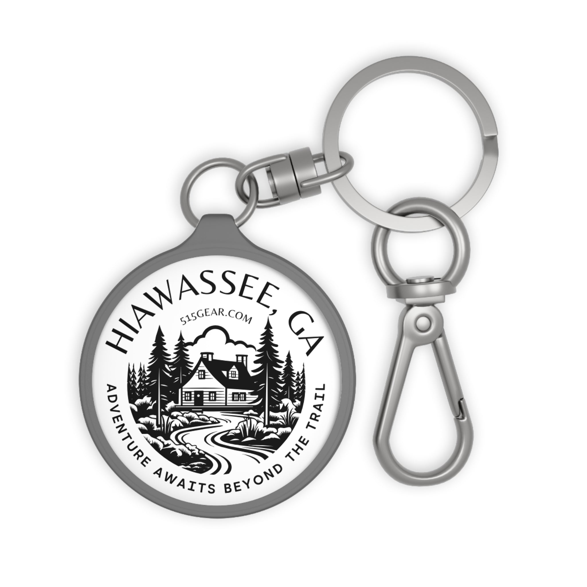Keyring, Adventure Awaits beyond the Trail by 515Gear.com | Hiawassee, ga | North GA Beckons!