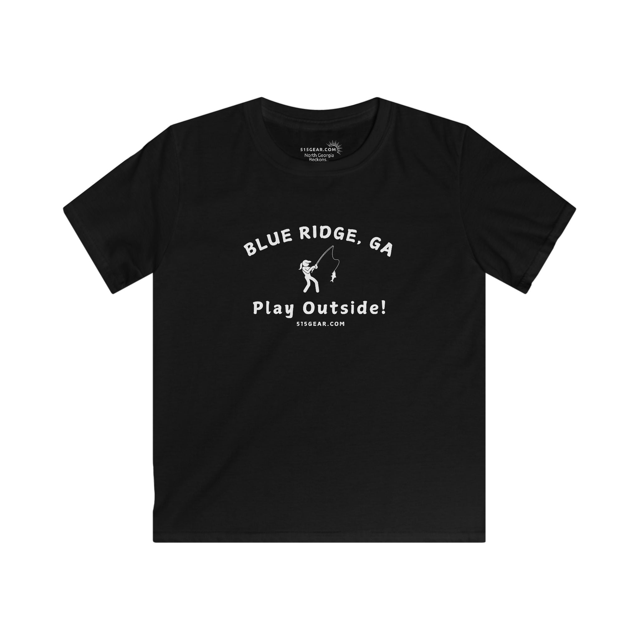 Kid’s T-Shirt, North GA Angler Adventure by 515Gear.com | Blue Ridge, GA | Play Outside!