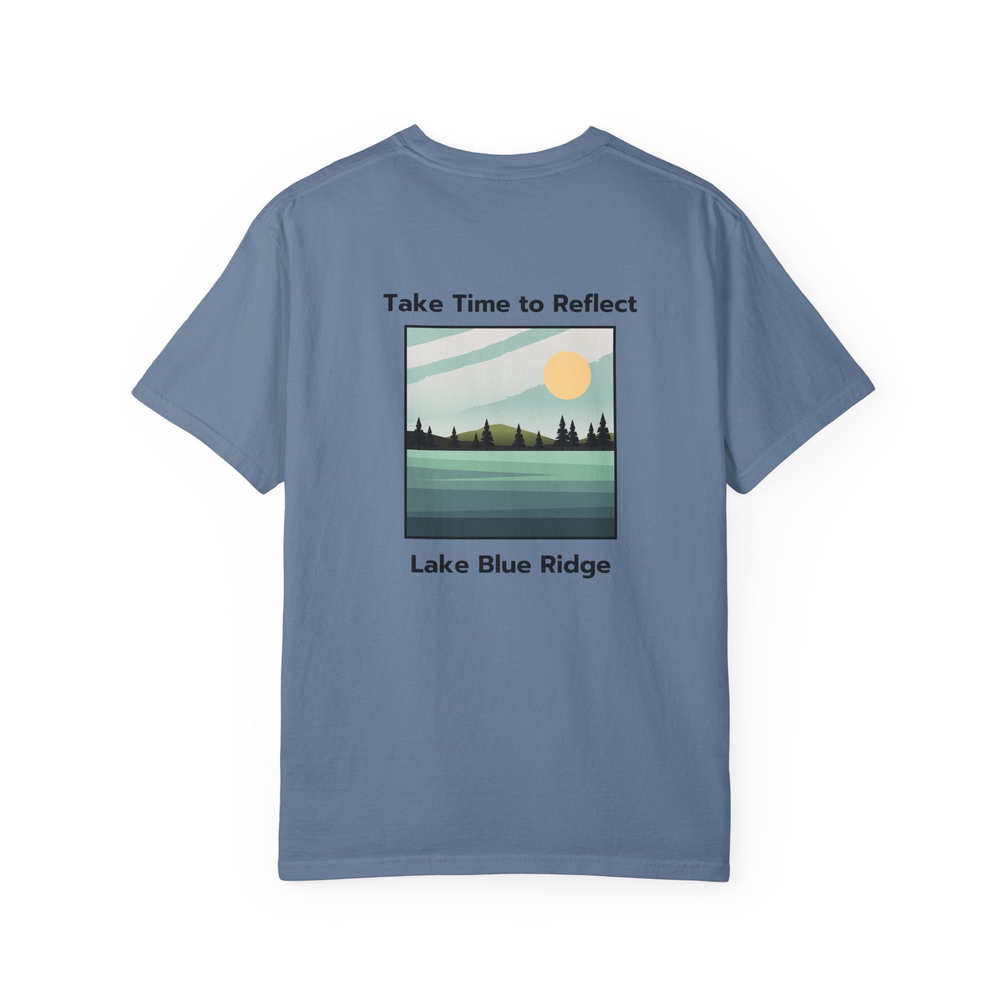 Unisex Adult T-shirt, Lake Blue Ridge, by 515Gear.com | Blue Ridge, GA | Time to Reflect!