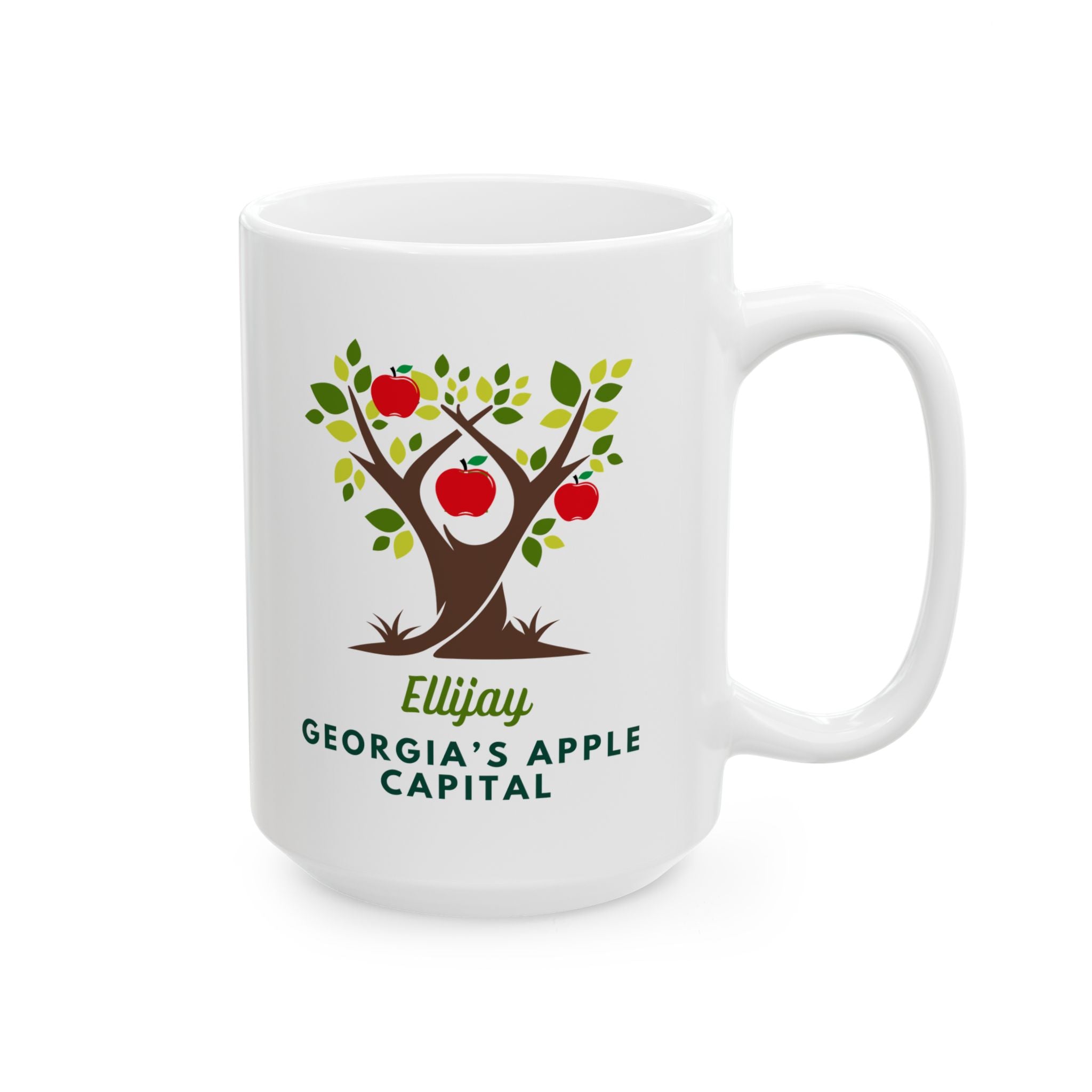 Georgia Apple Capital, Ellijay, GA - Ceramic Mug, (11oz, 15oz)
