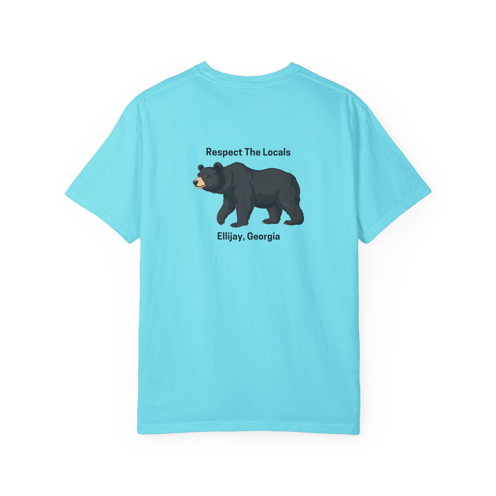 unisex adult T-shirt, Respect the locals, by 515Gear.com | Ellijay, GA | celebrate our local black bears