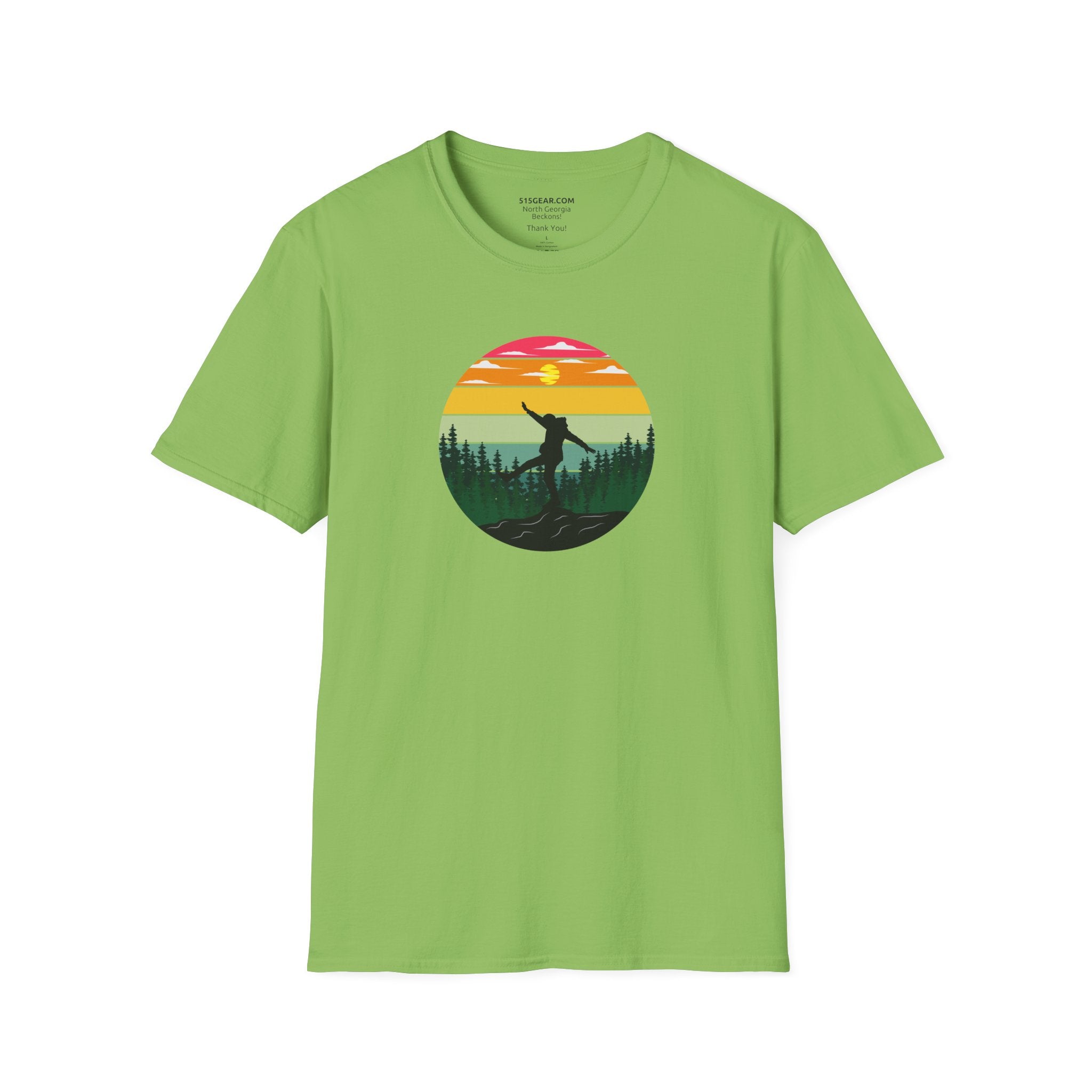 Unisex Adult T-shirt, mountain hiker graphic | by 515Gear.com | Perfect hiking apparel