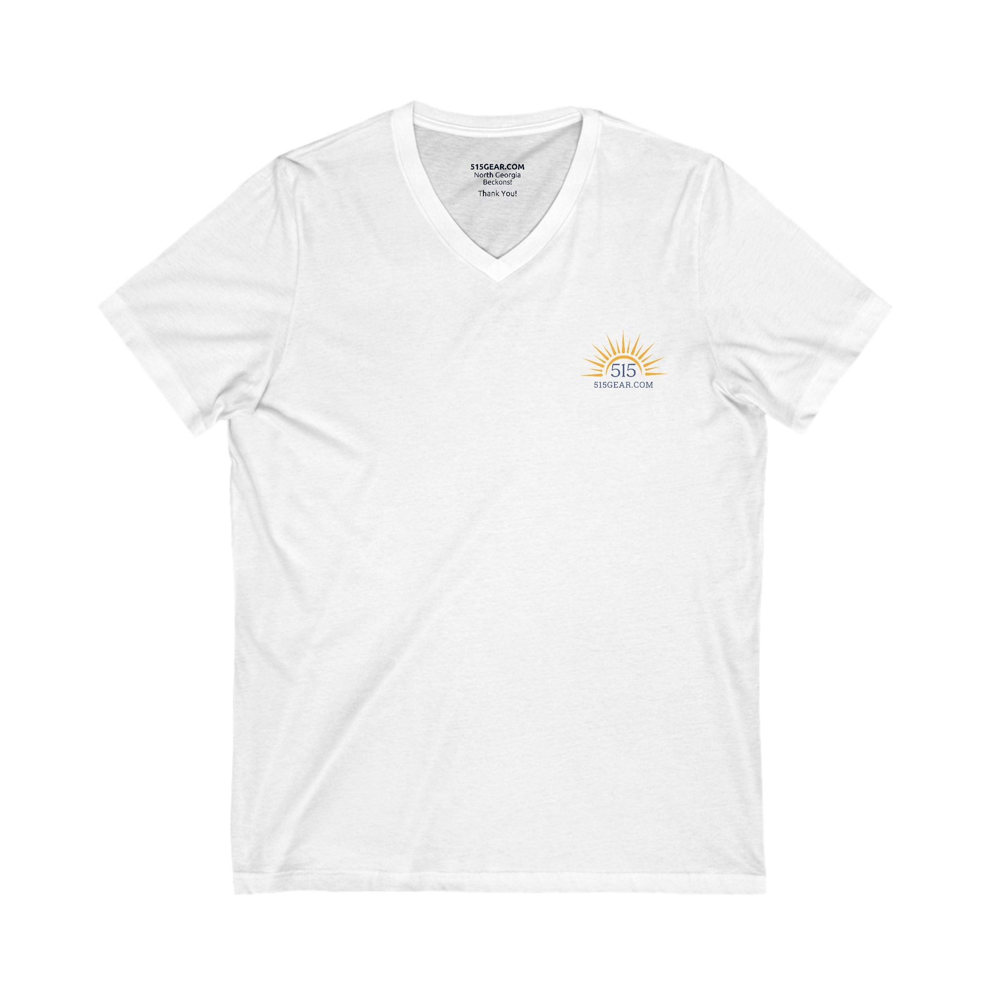 Adult Women's V-Neck T-Shirt, Grape Minds Drink Alike, by 515Gear.com | Ellijay, GA | Wineries Await!