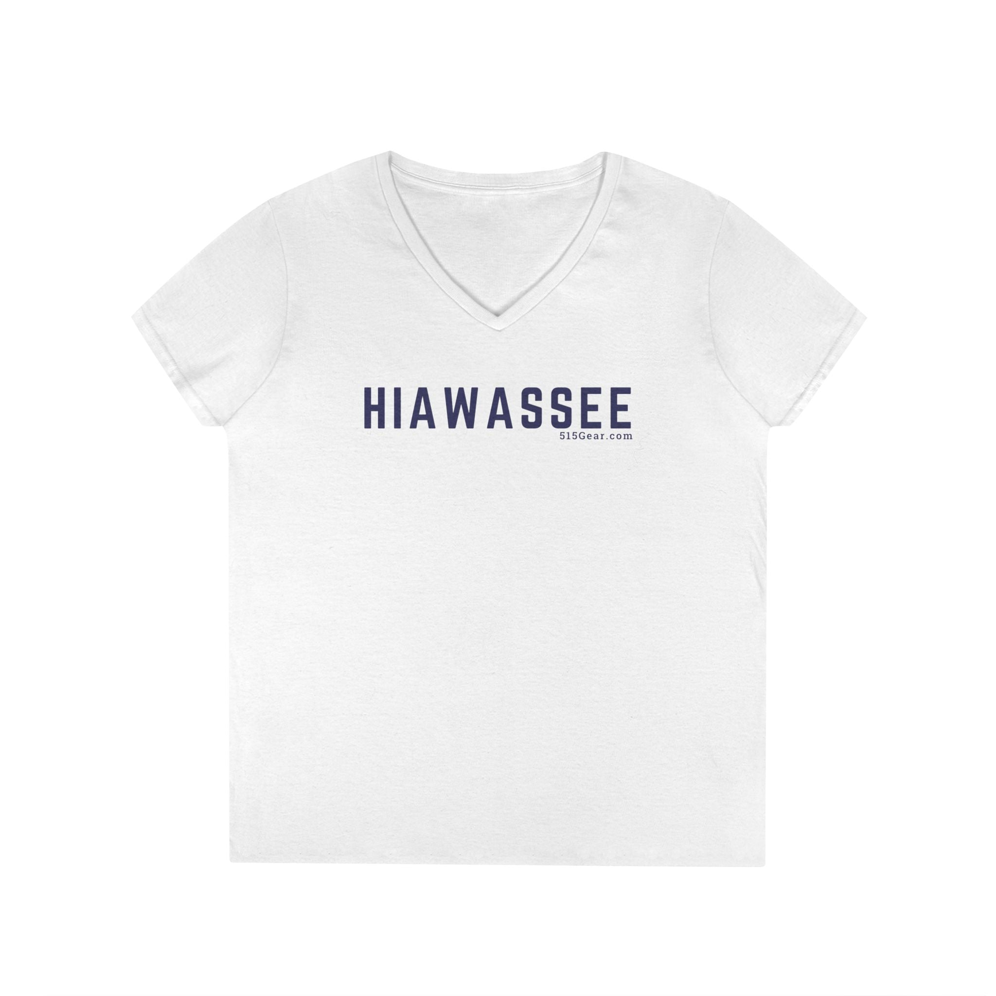 Women’s V-Neck T-shirt, by 515Gear.com | Hiawassee, GA | Classic cotton, semi-fitted t-shirt