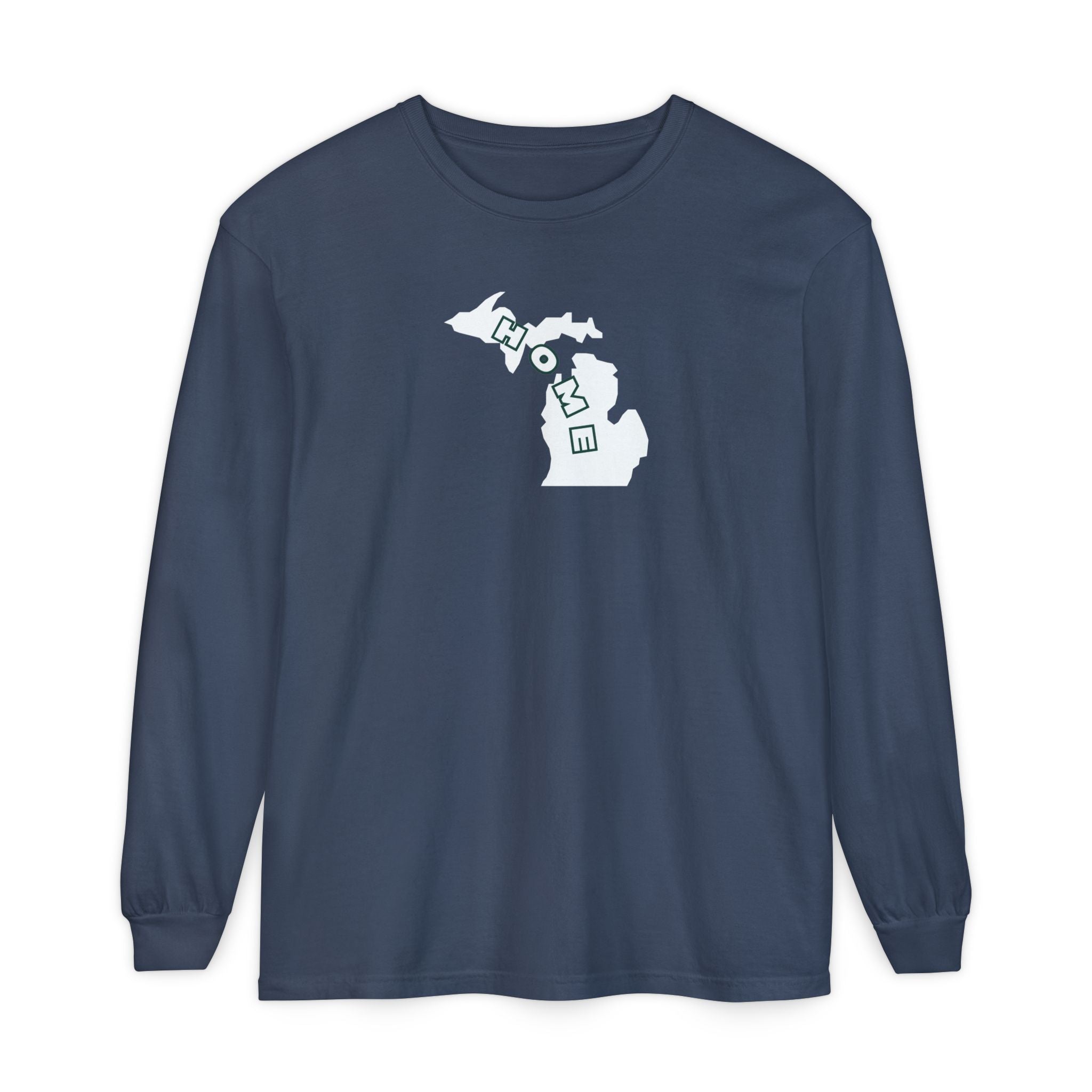 Home in Michigan Long Sleeve Comfort Colors T-Shirt