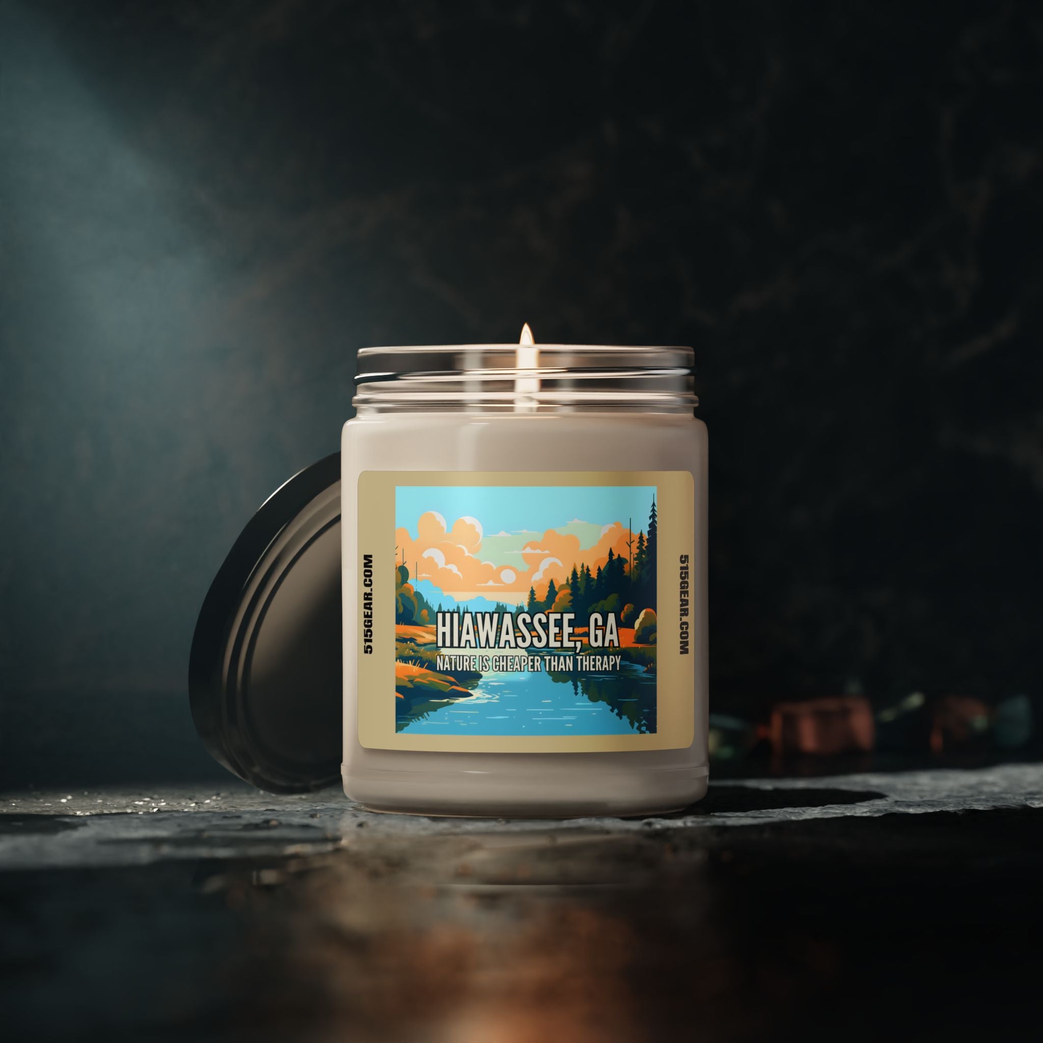 Soy Candle, Nature is Cheaper than Therapy design by 515Gear.com | Hiawassee, GA | aromatherapy for you!