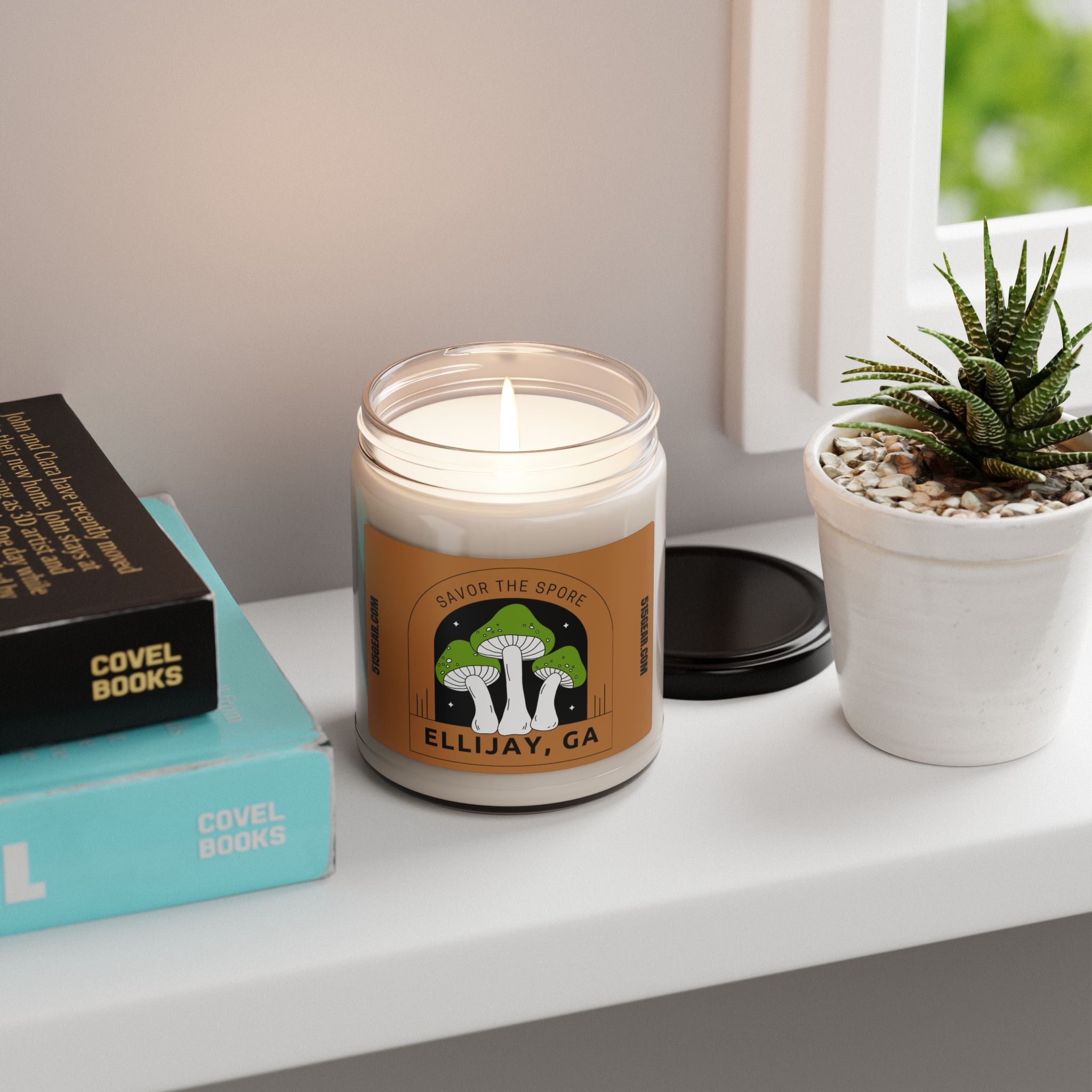 Soy Candle, Savor the Spore design, by 515Gear.com | Ellijay, GA | aromatherapy for you!