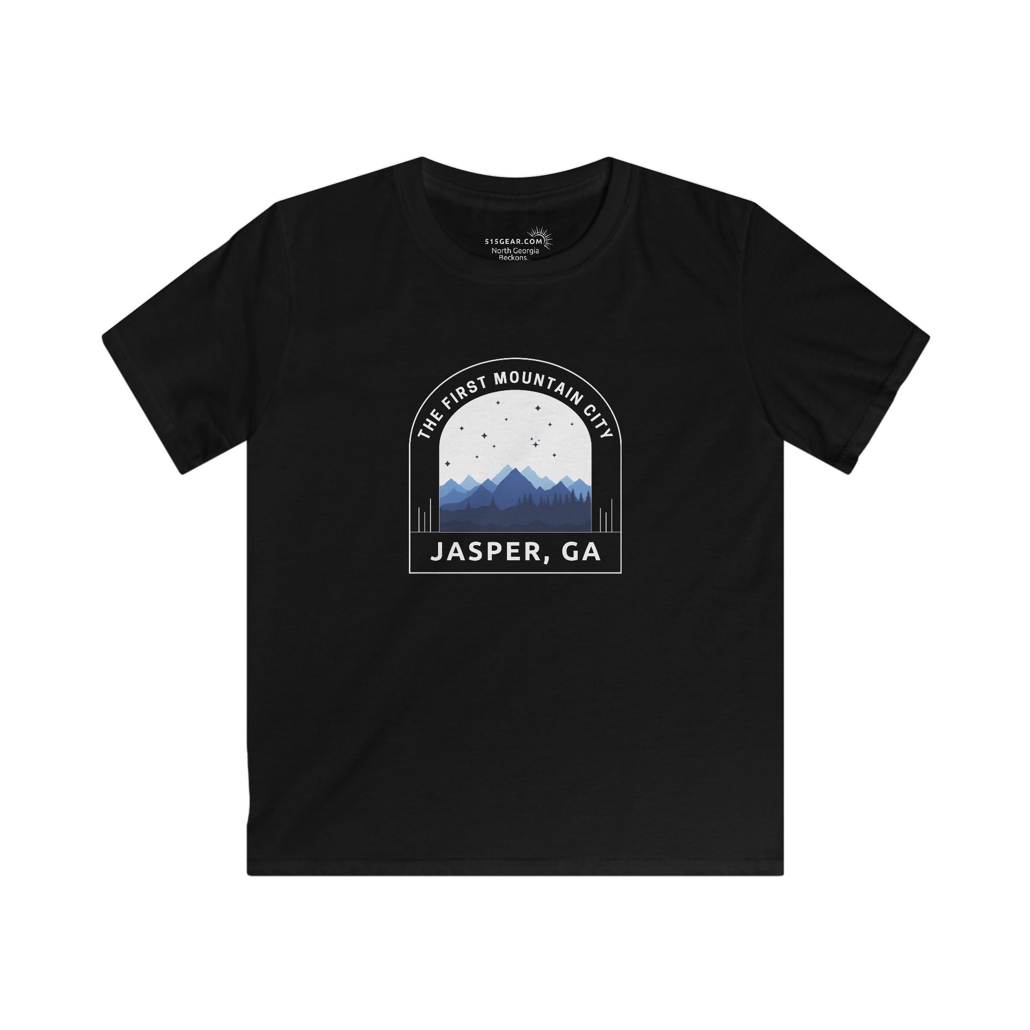 Kid’s T-Shirt, The First Mountain City design by515Gear.com | Jasper, GA | The original mountain town