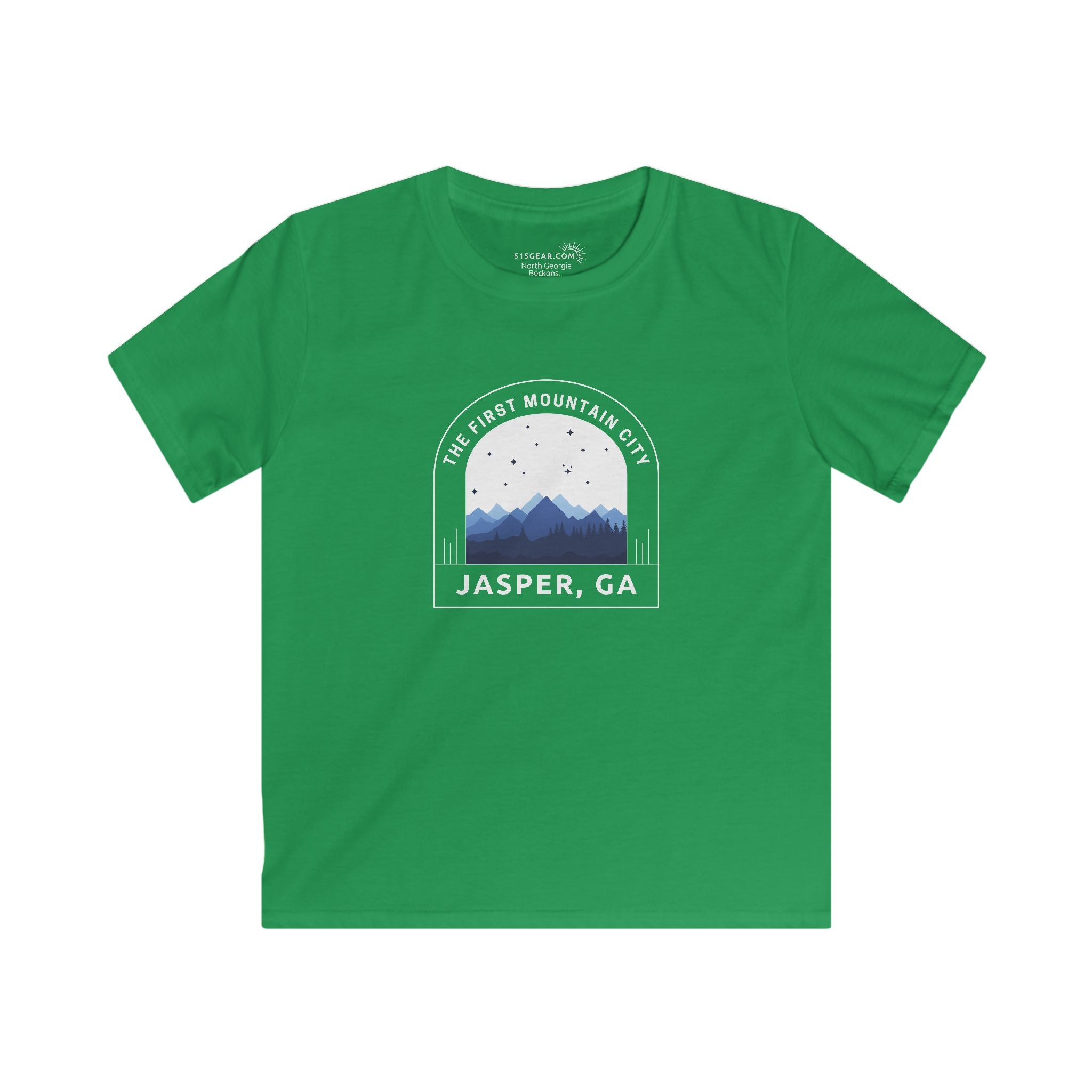 Kid’s T-Shirt, The First Mountain City design by515Gear.com | Jasper, GA | The original mountain town