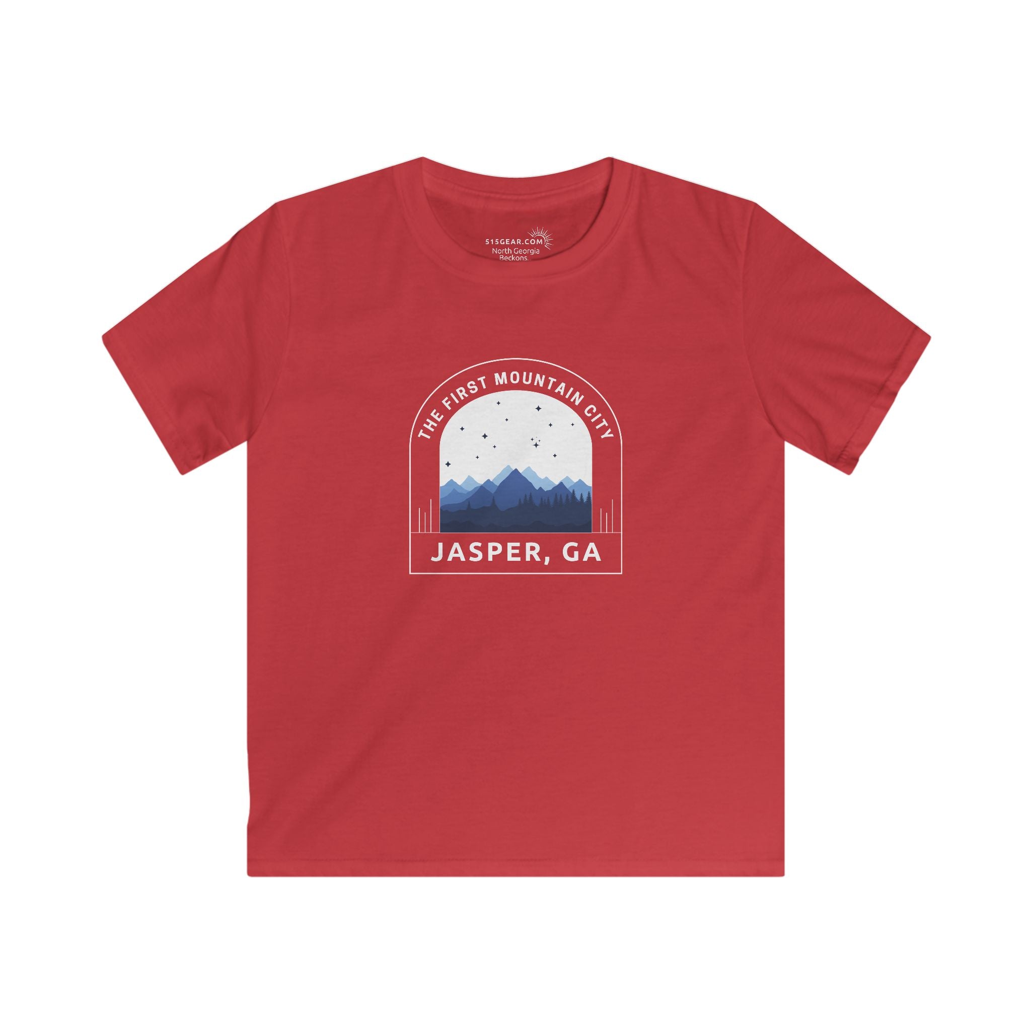 Kid’s T-Shirt, The First Mountain City design by515Gear.com | Jasper, GA | The original mountain town