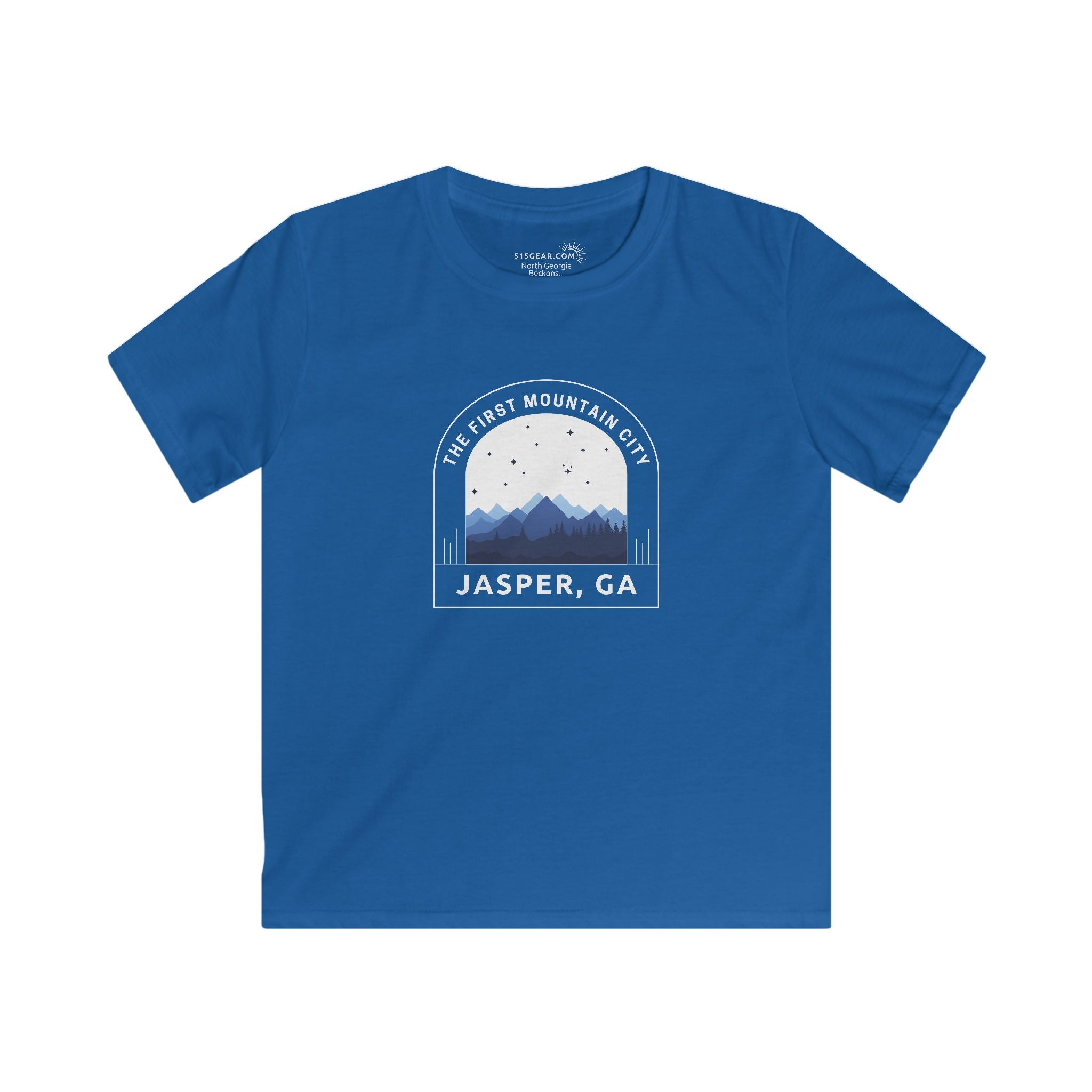 Kid’s T-Shirt, The First Mountain City design by515Gear.com | Jasper, GA | The original mountain town