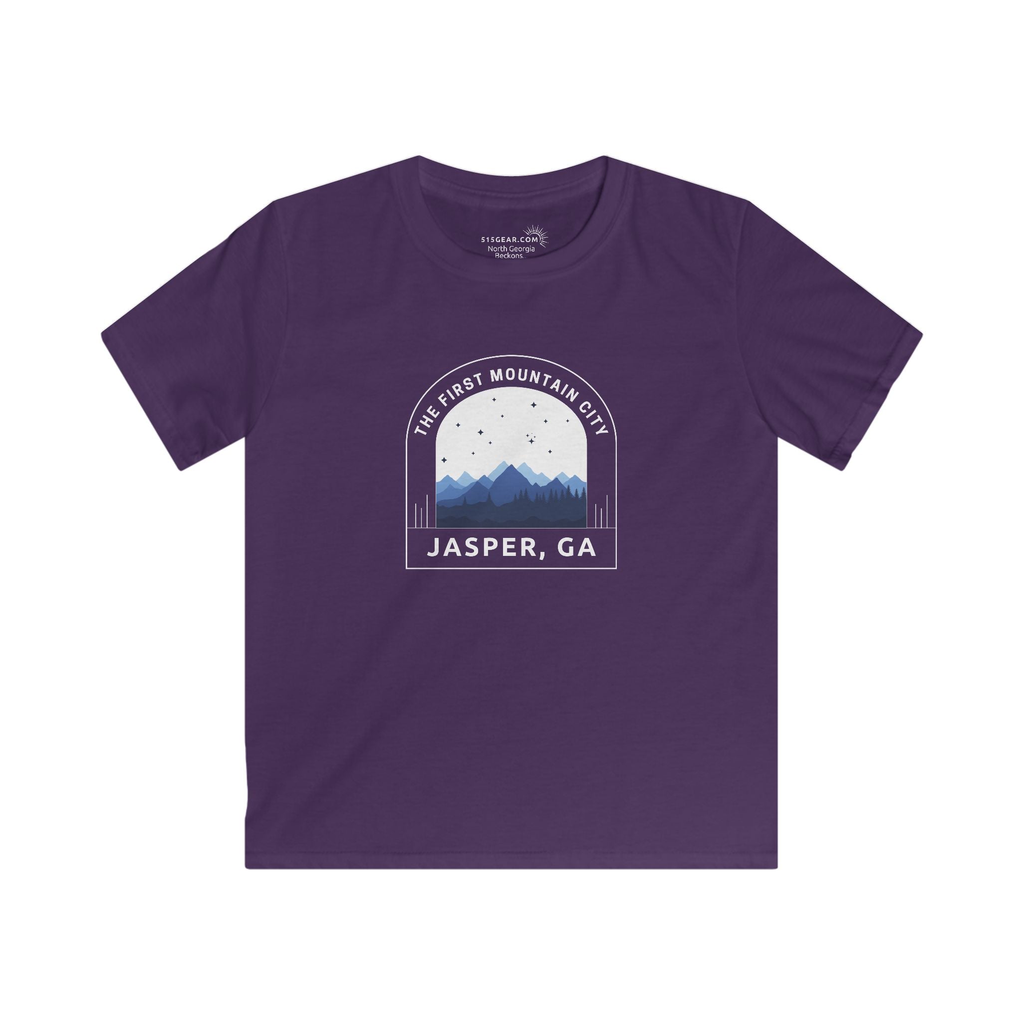 Kid’s T-Shirt, The First Mountain City design by515Gear.com | Jasper, GA | The original mountain town