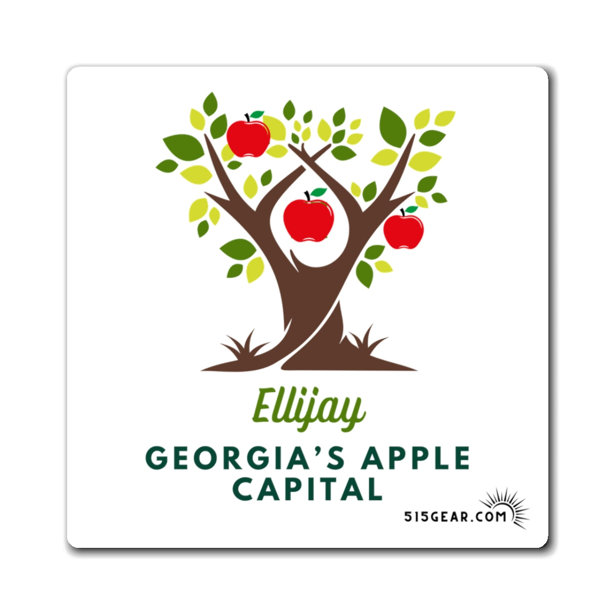 Refrigerator Magnet, by 515Gear.com | Ellijay, GA | Georgia's Apple Capital!