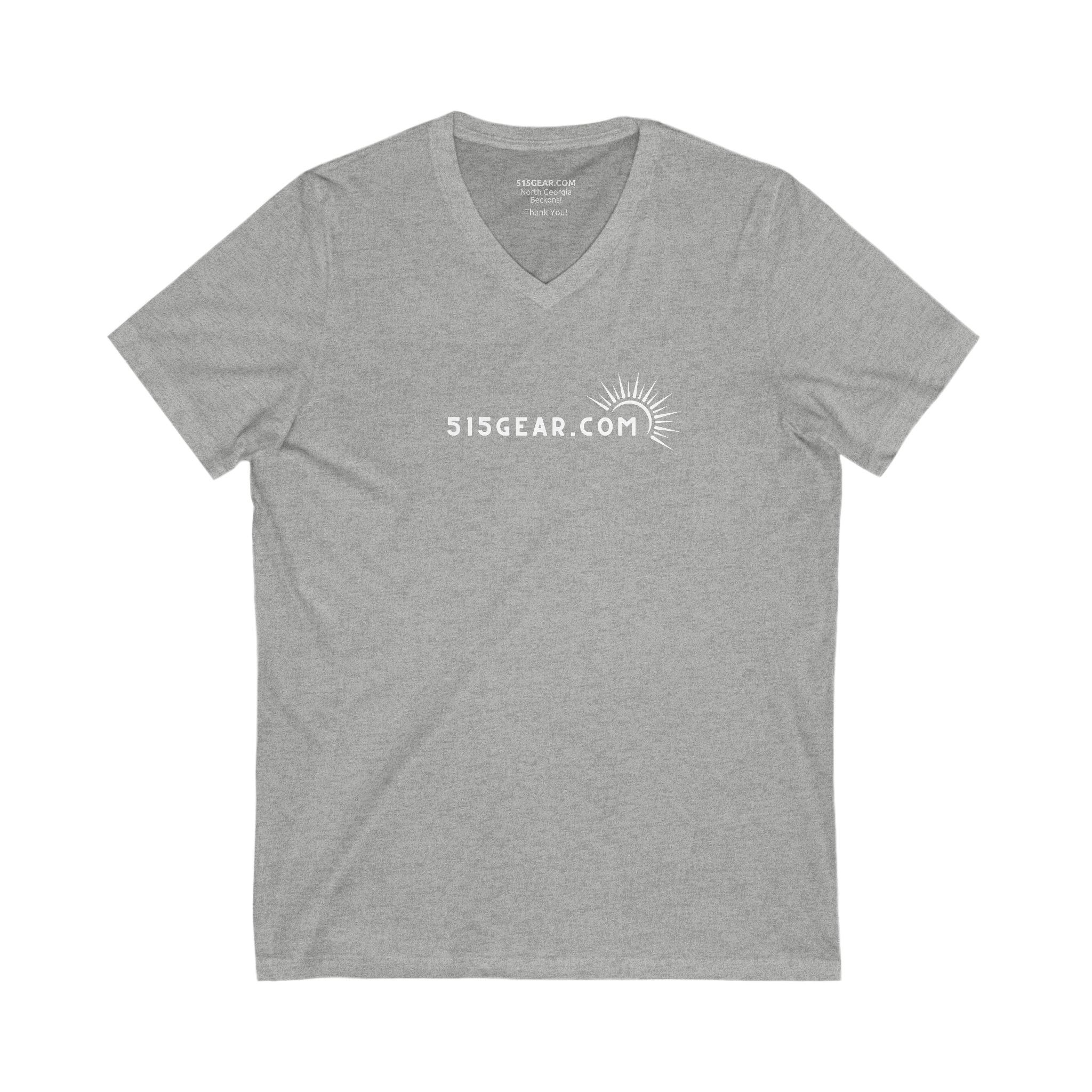 Women’s V-Neck T-shirt, Simple, understated design | by 515Gear.com | Celebrate your trip!
