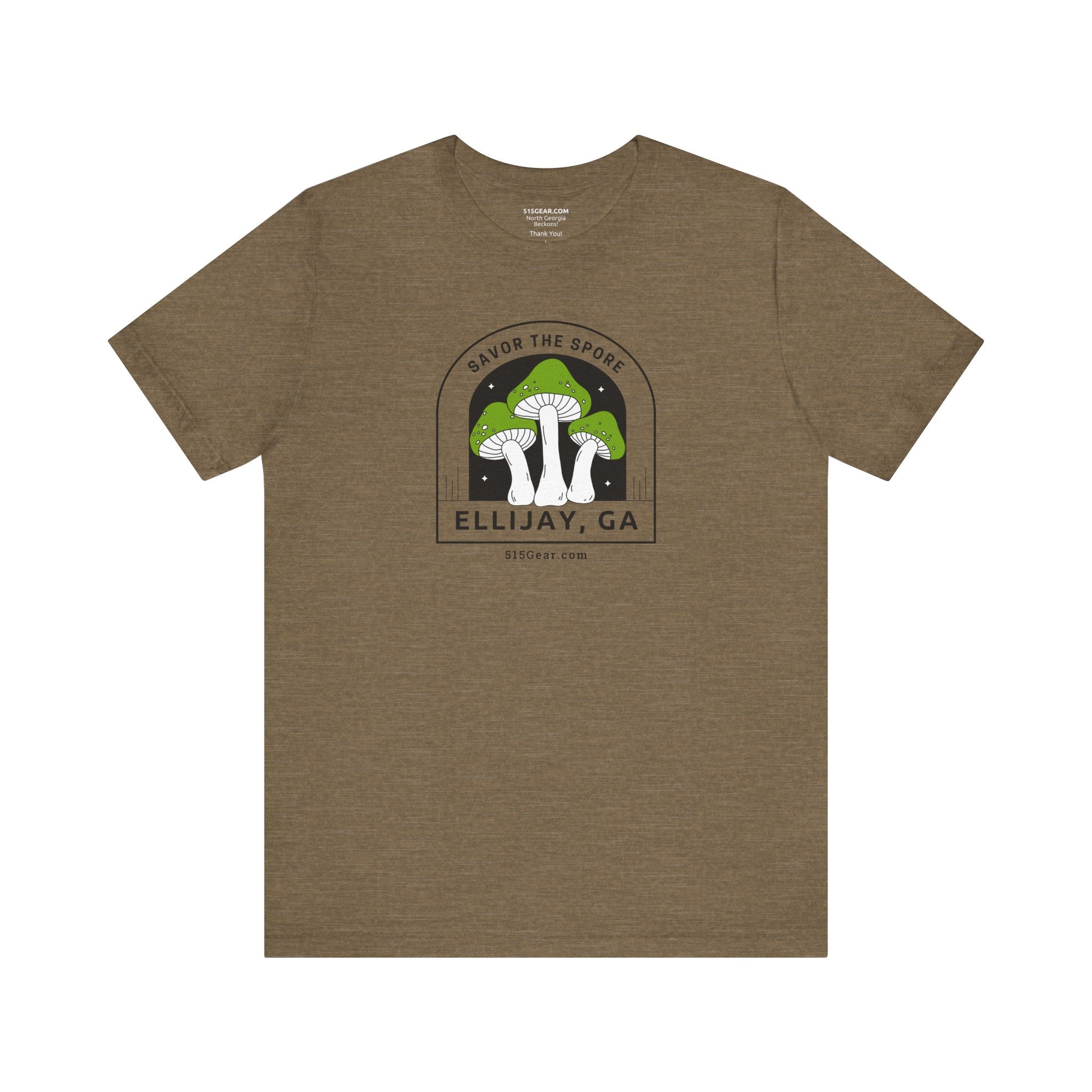 Unisex Adult T-shirt, by 515Gear.com | Ellijay, GA | Savor the Spore!