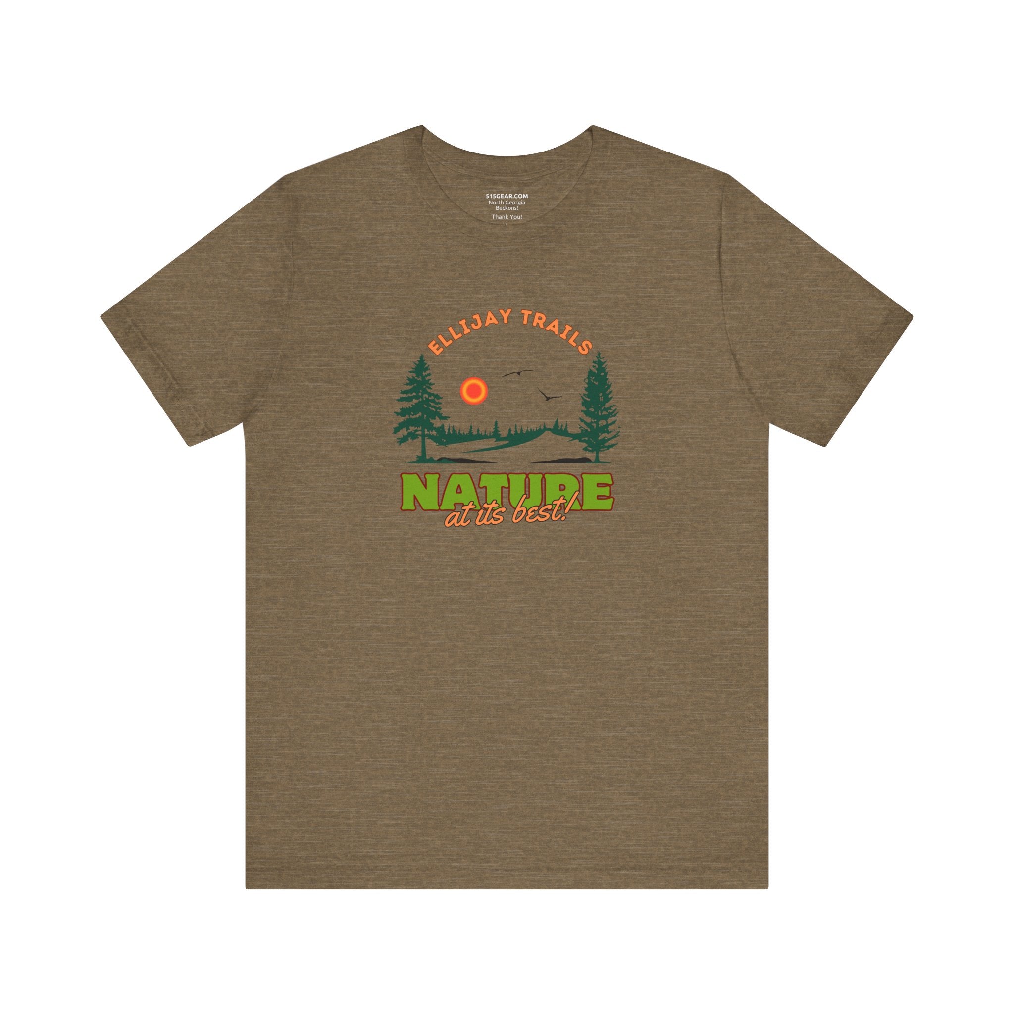 Unisex Adult T-shirt, Trails by 515Gear.com | Ellijay, GA | Nature at its Best!
