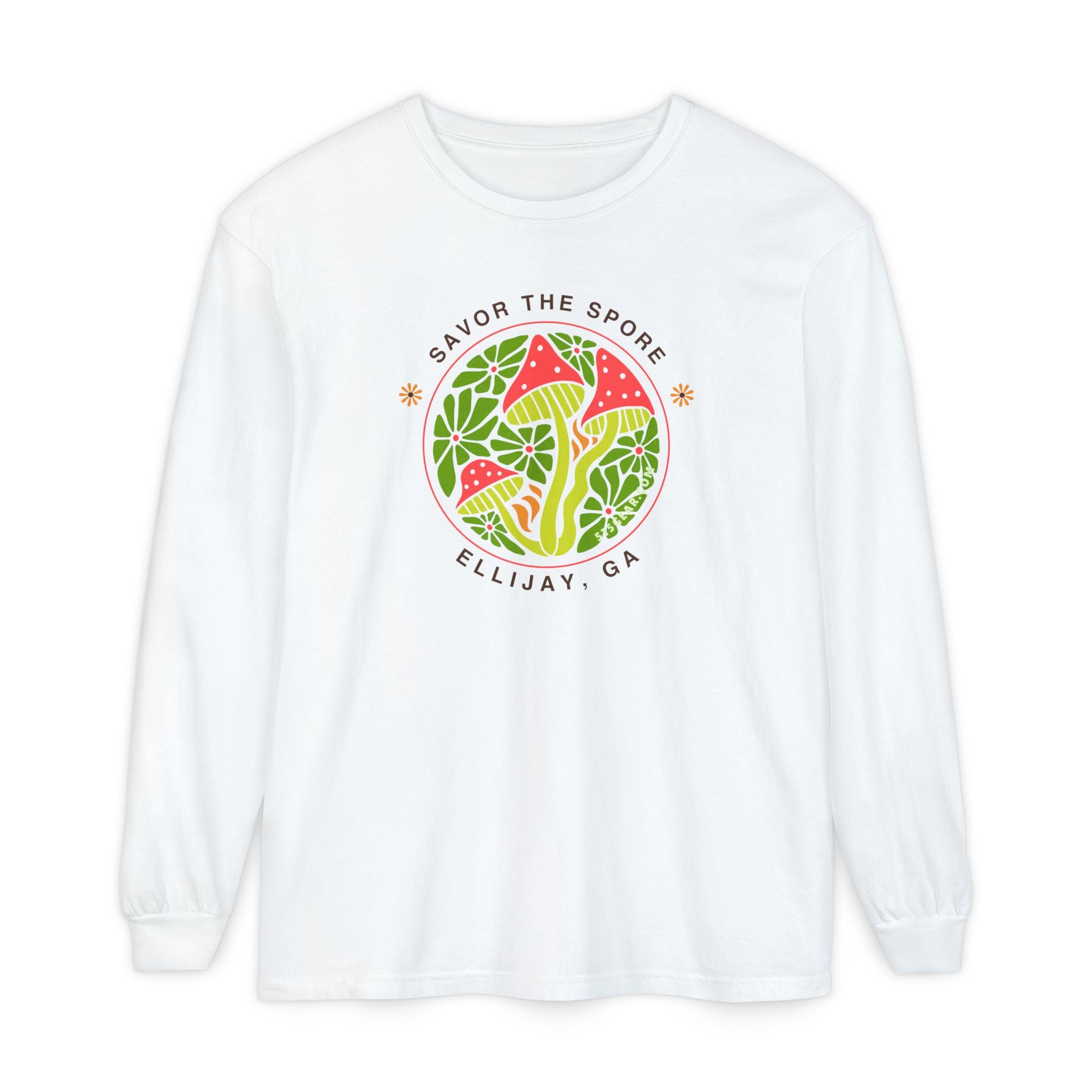 Savor the Spore – Ellijay, GA Unisex Long-Sleeve Tee