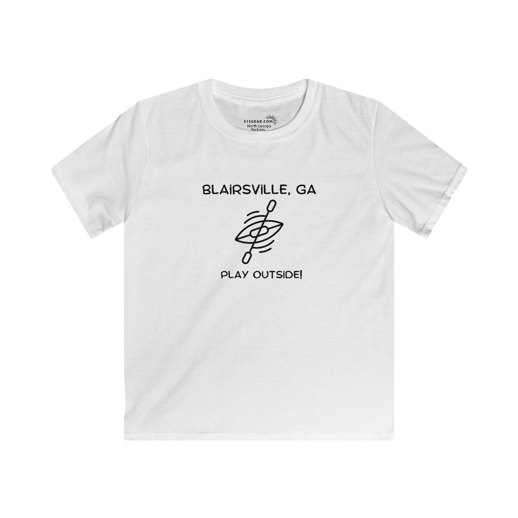 Kid’s T-Shirt, North GA Kayaking by 515Gear.com | Blairsville, GA | Play Outside!