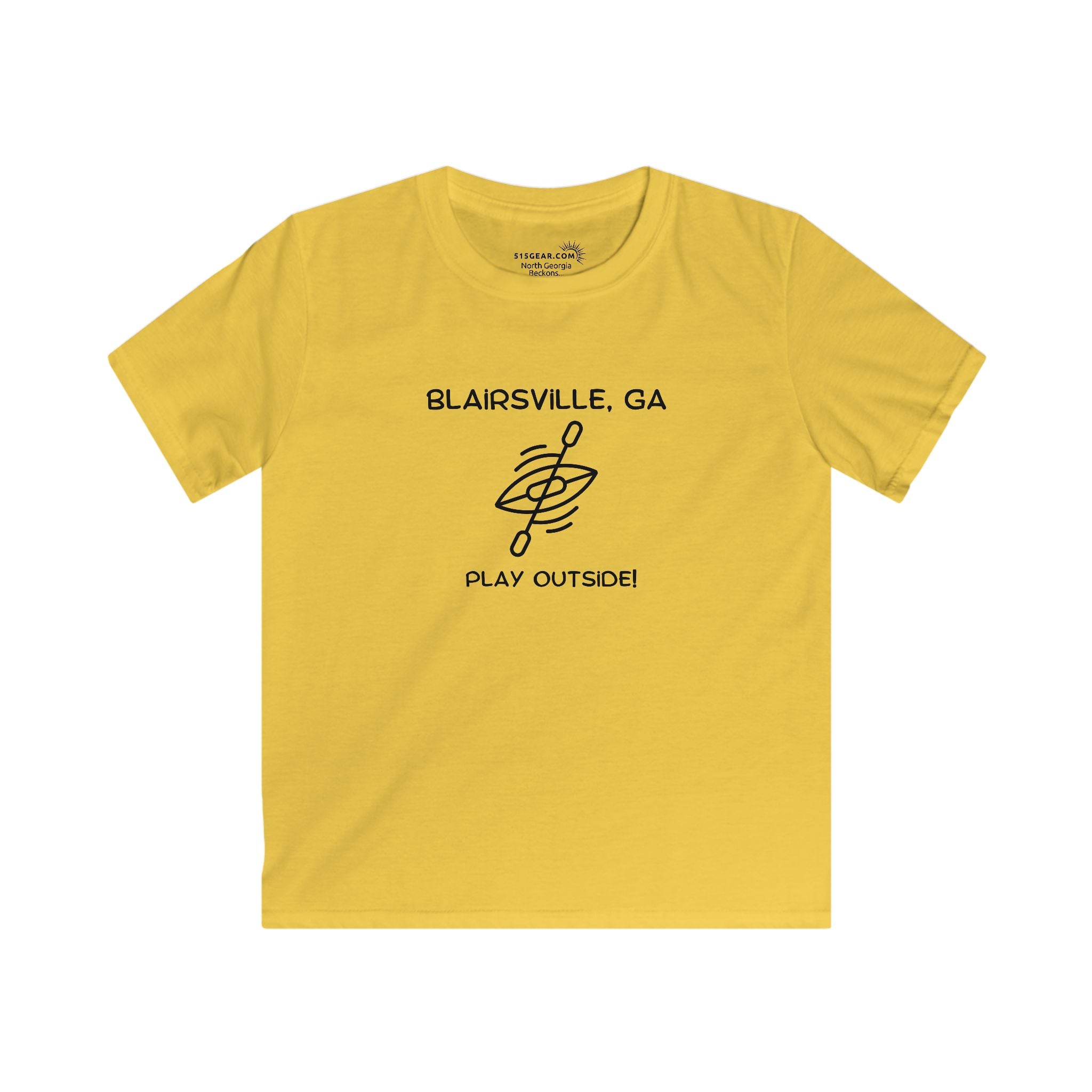 Kid’s T-Shirt, North GA Kayaking by 515Gear.com | Blairsville, GA | Play Outside!