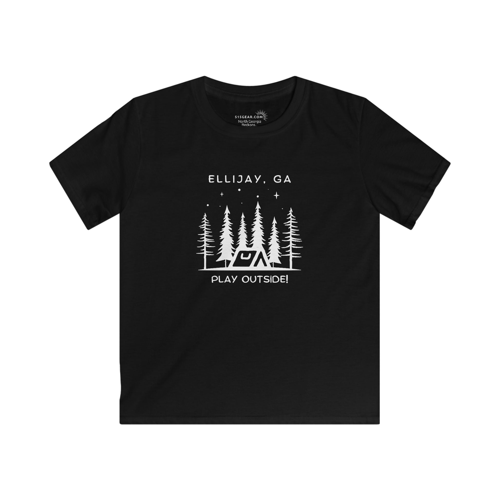 Kid’s T-Shirt, North GA Camping, by 515Gear.com | Ellijay, GA | Play Outside!