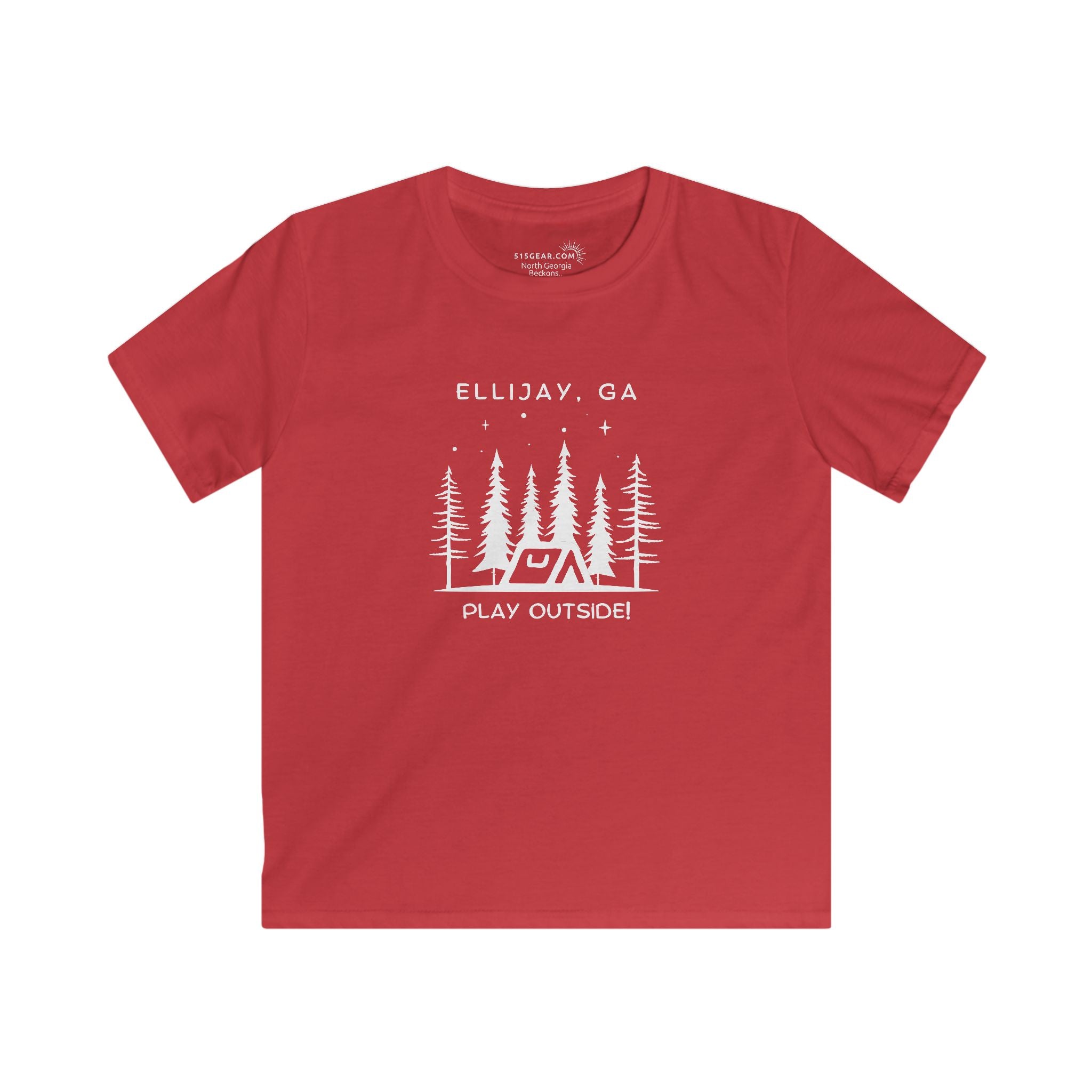 Kid’s T-Shirt, North GA Camping, by 515Gear.com | Ellijay, GA | Play Outside!