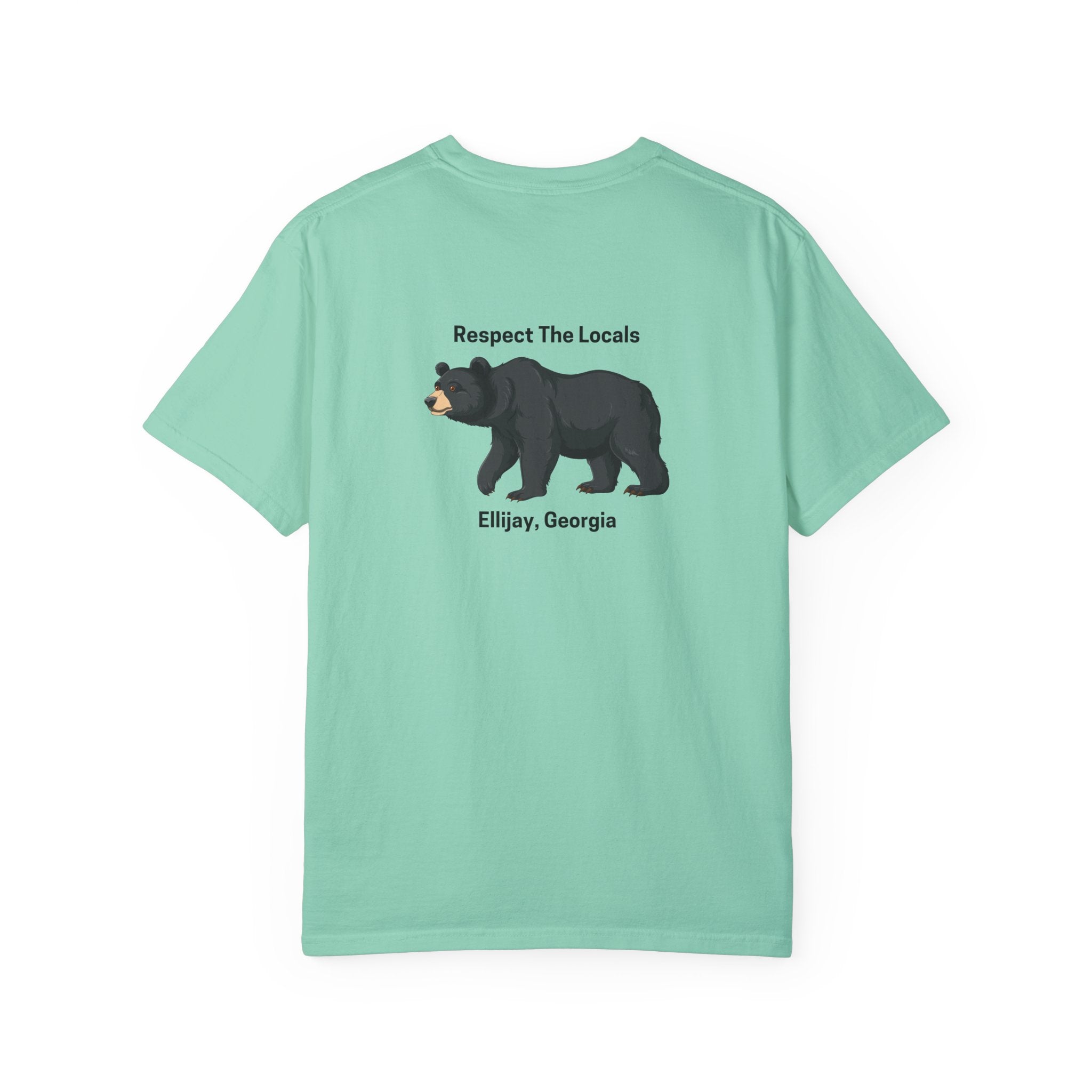 unisex adult T-shirt, Respect the locals, by 515Gear.com | Ellijay, GA | celebrate our local black bears