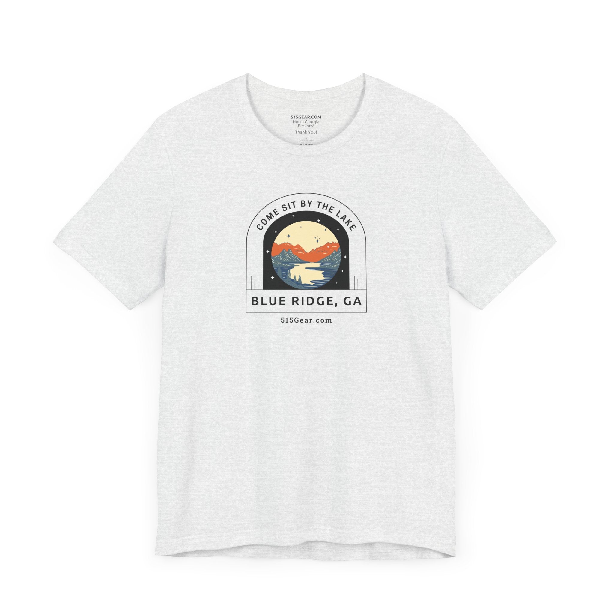 Unisex Adult T-shirt, by 515Gear.com | Blue Ridge, GA | Come Sit by the Lake!