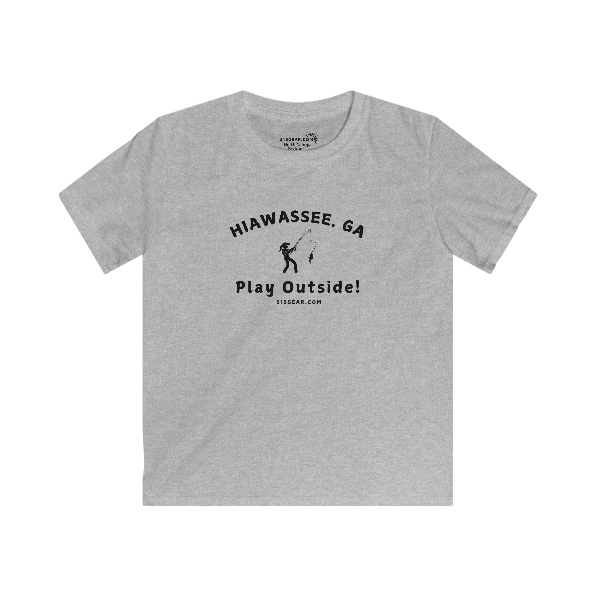 Kid’s T-Shirt, North GA Angler Adventure by 515Gear.com | Hiawassee, GA | Play Outside!