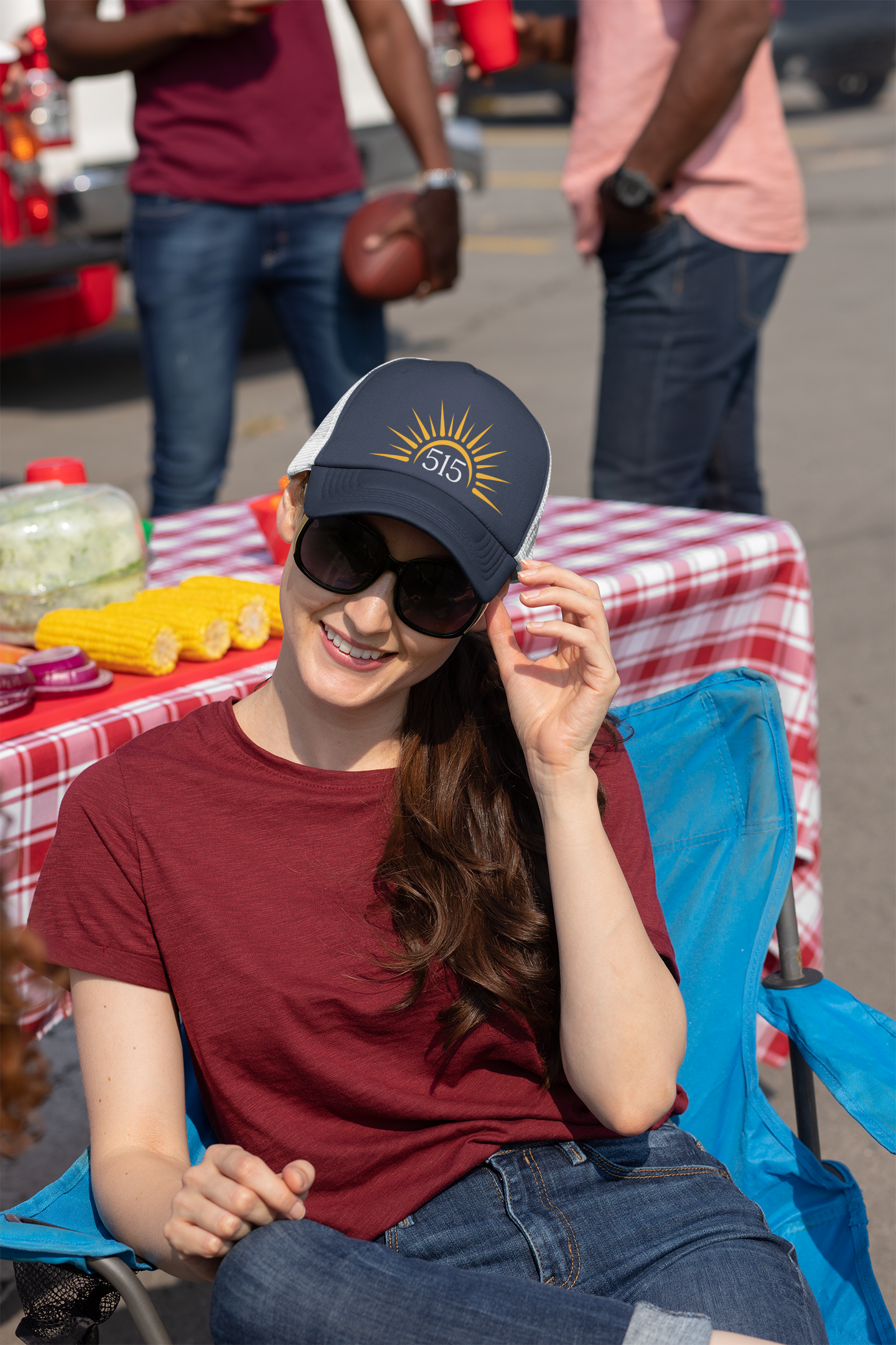 Trucker cap, 515 Sunshine Logo | by 515Gear.com | Put on your drinking cap!