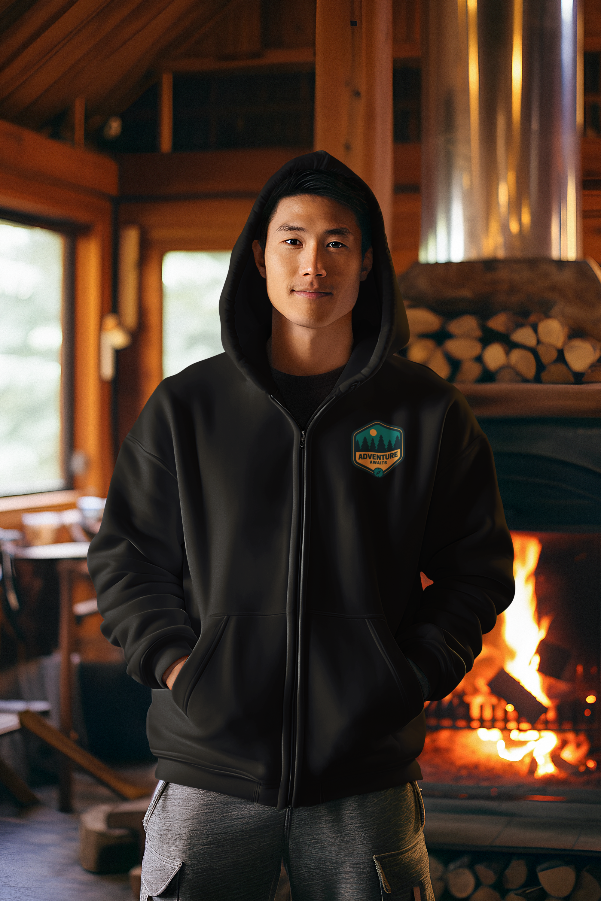 Adult Sweatshirt, 30540 Adventure Awaits |515Gear.com | Perfect for a brisk North GA day!
