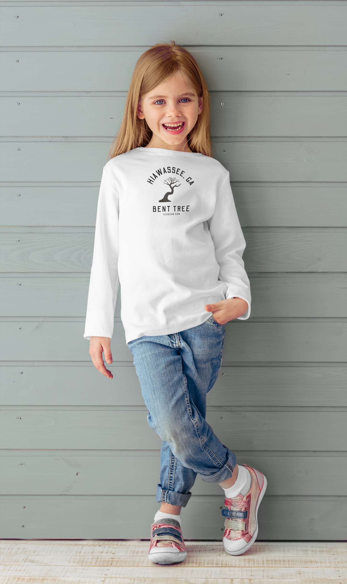 Kid’s T-Shirt, Bent Tree design by515Gear.com | Hiawassee, GA | Don't leave the trail!