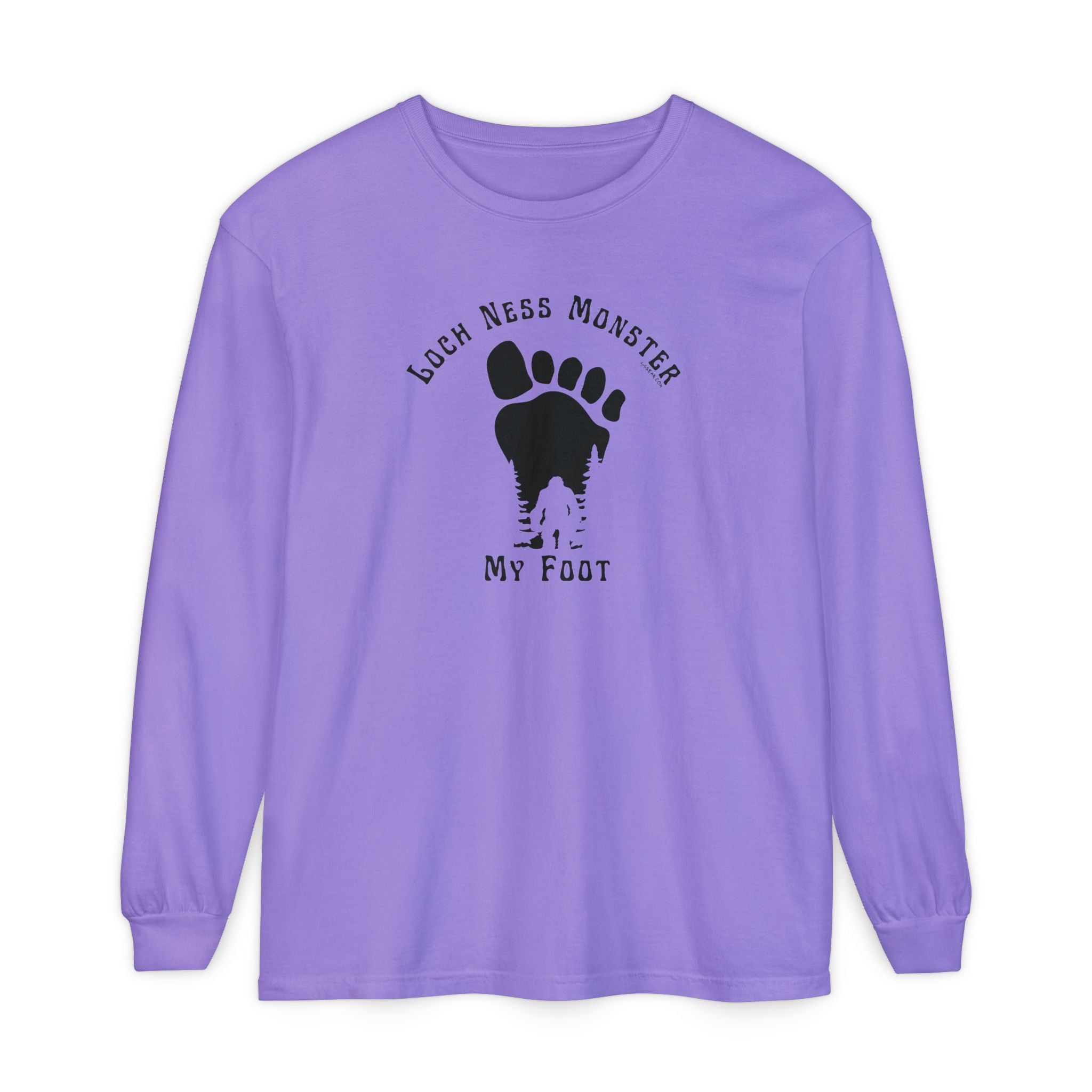 Loch Ness Monster My Foot - Bigfoot Long Sleeve T-Shirt