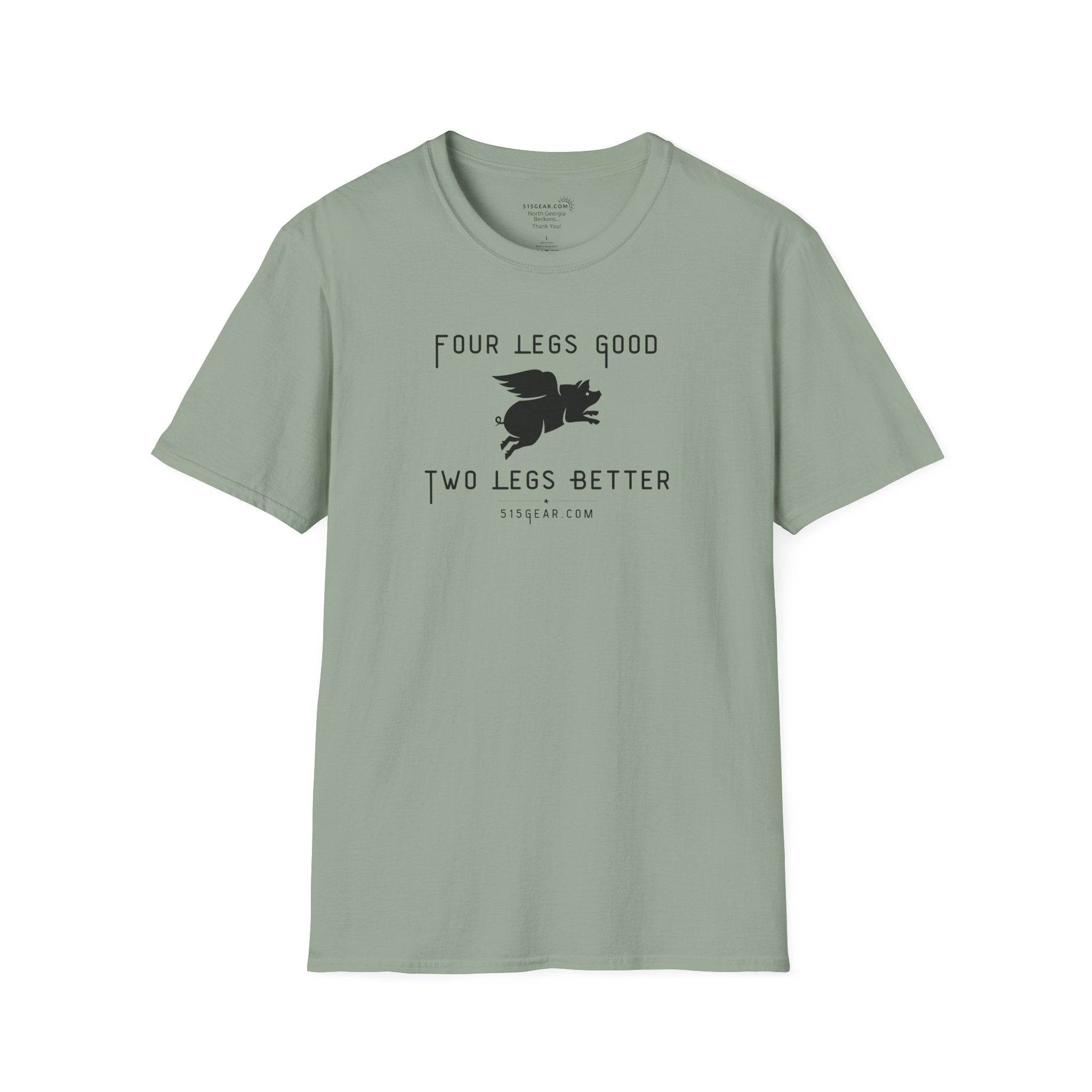 unisex adult t-shirt, satirical reference for “Orwellian” lovers | 515Gear.com | anyone love Animal Farm?
