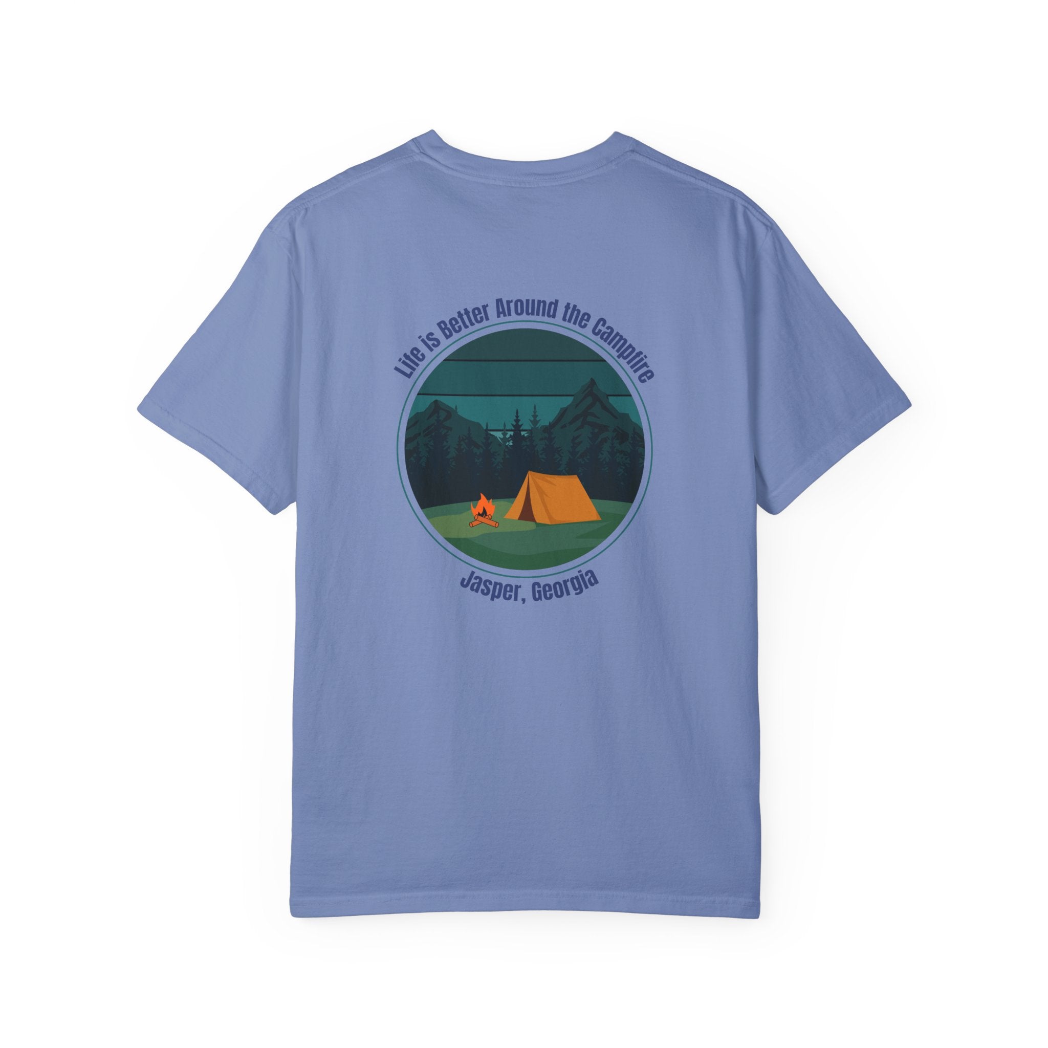 Unisex Adult T-shirt, Life is better around the campfire, by 515Gear.com | Jasper, GA | North GA Beckons!