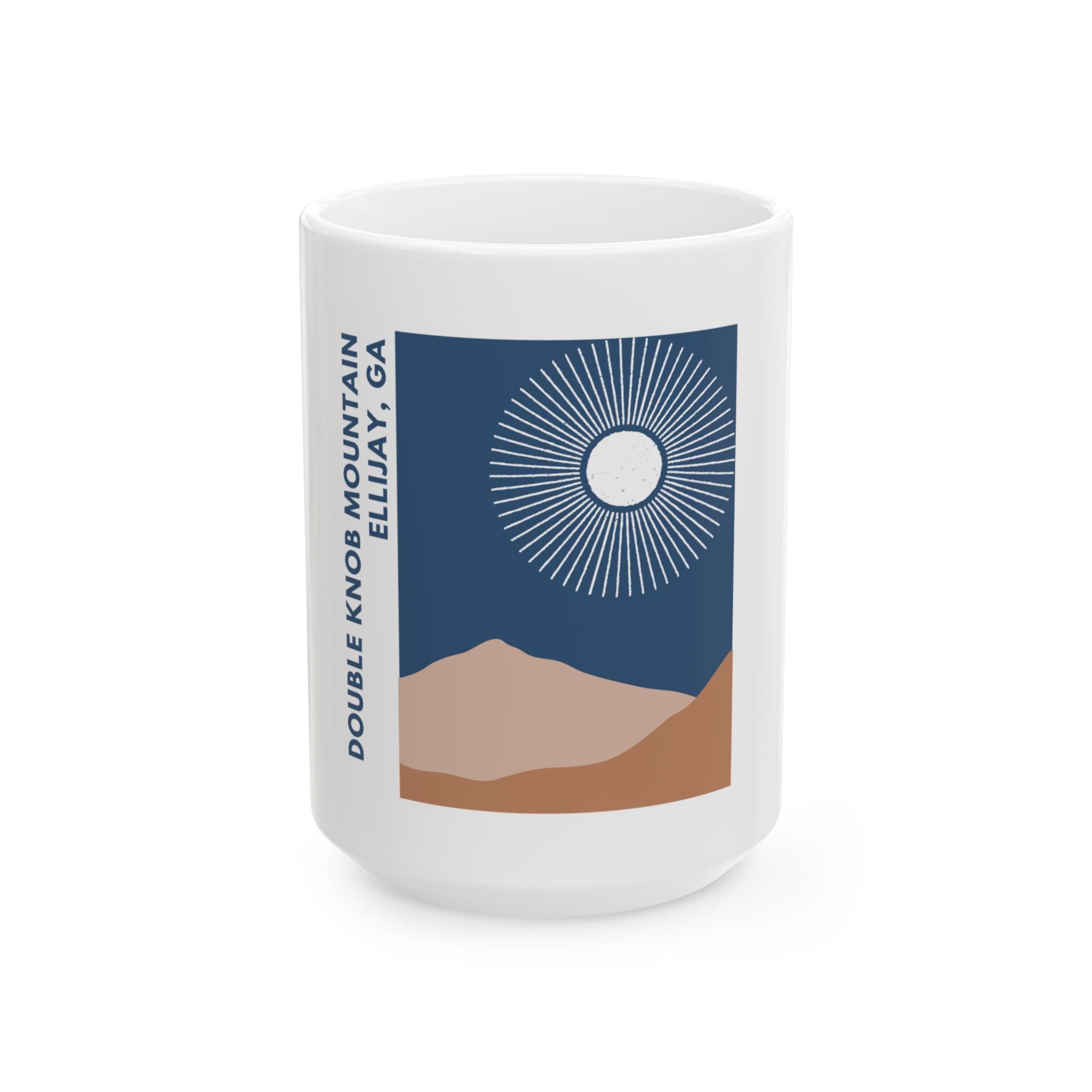 Double Knob Mountain Full Moon, Coffee Mug – 15oz