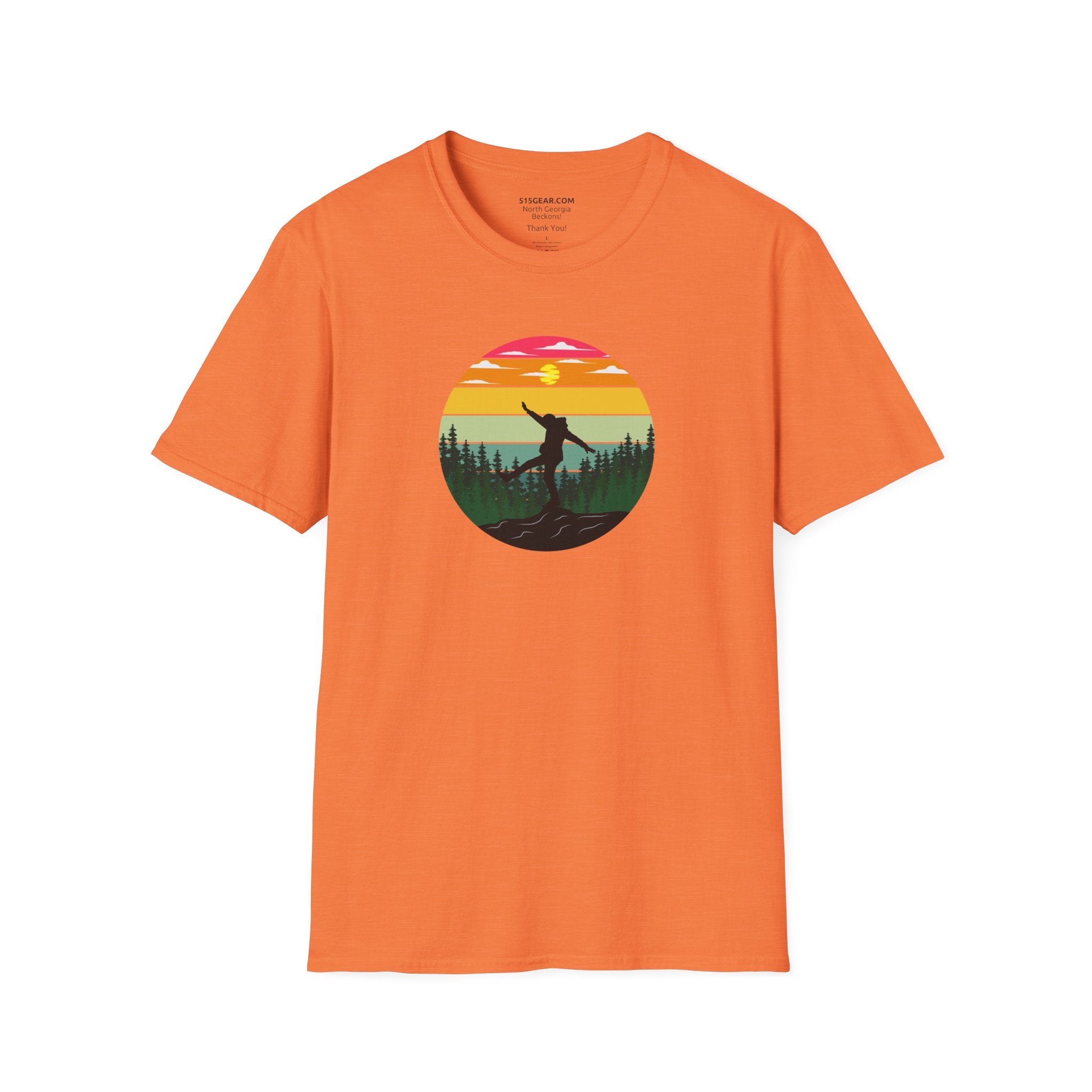 Unisex Adult T-shirt, mountain hiker graphic | by 515Gear.com | Perfect hiking apparel